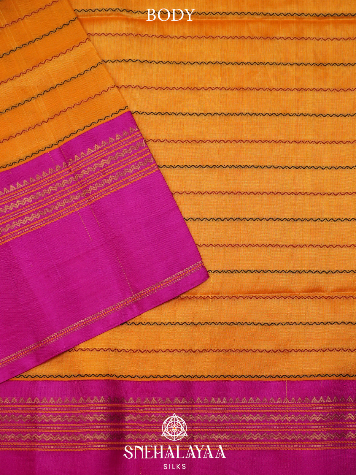 Mango Yellow Kuppadam Silk Cotton Saree