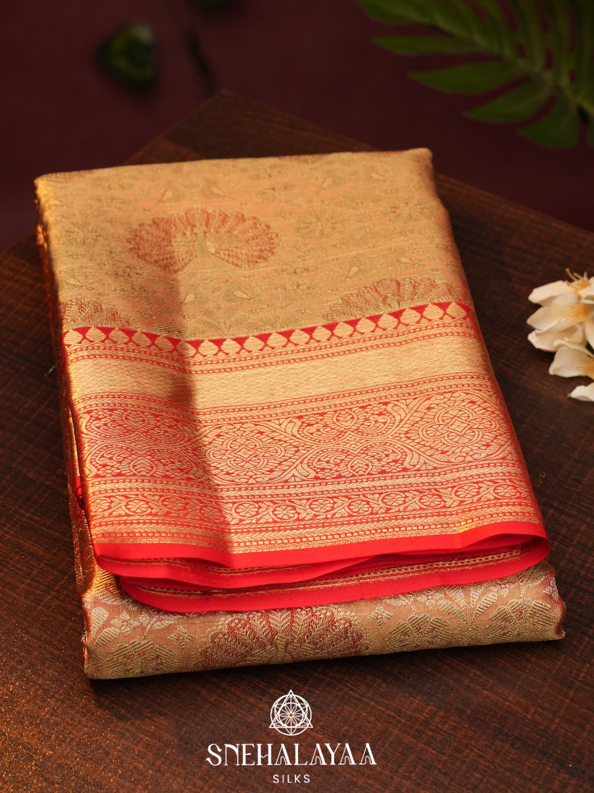 Peach  Kanjivaram Silk Saree