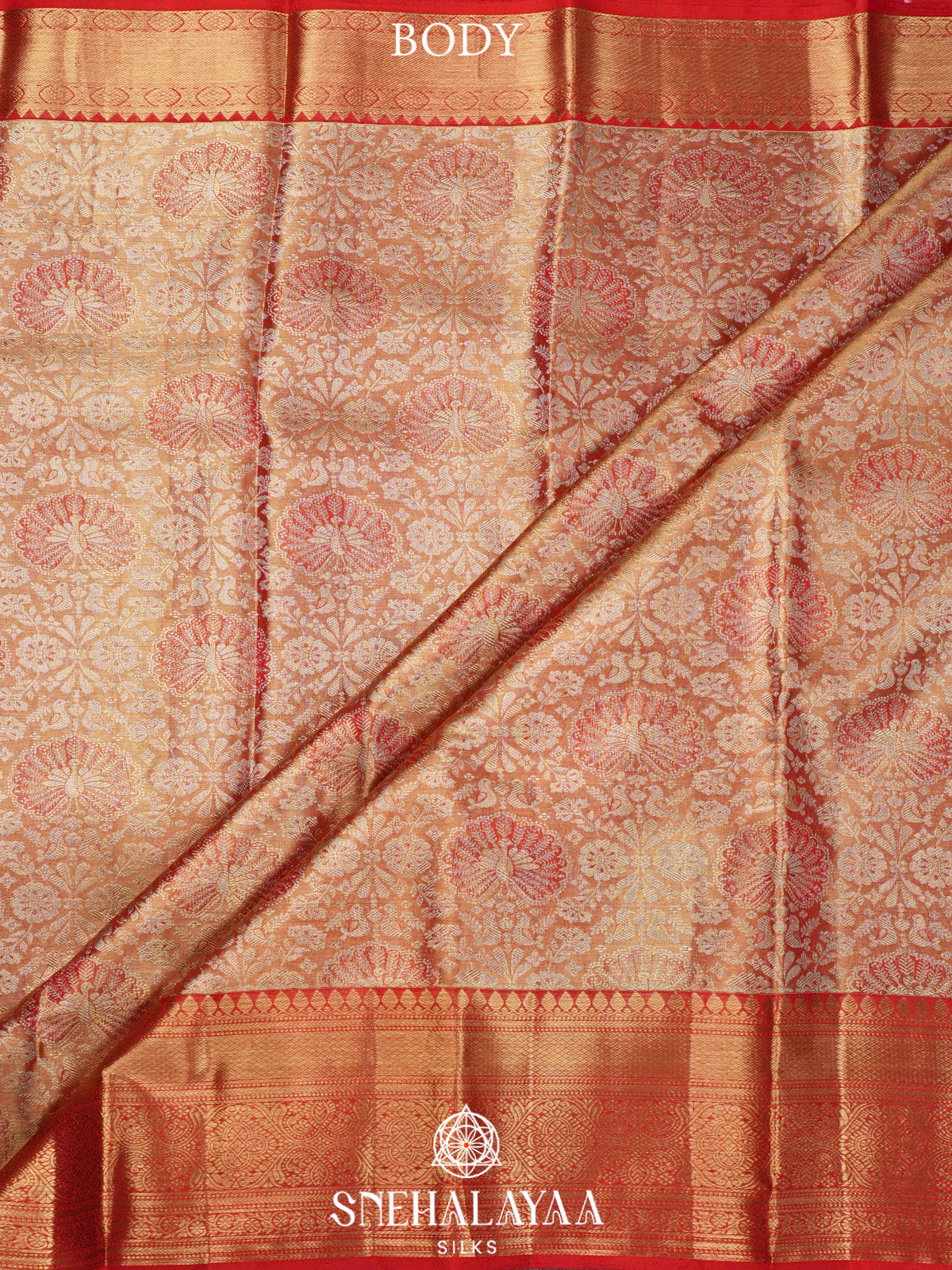 Peach  Kanjivaram Silk Saree