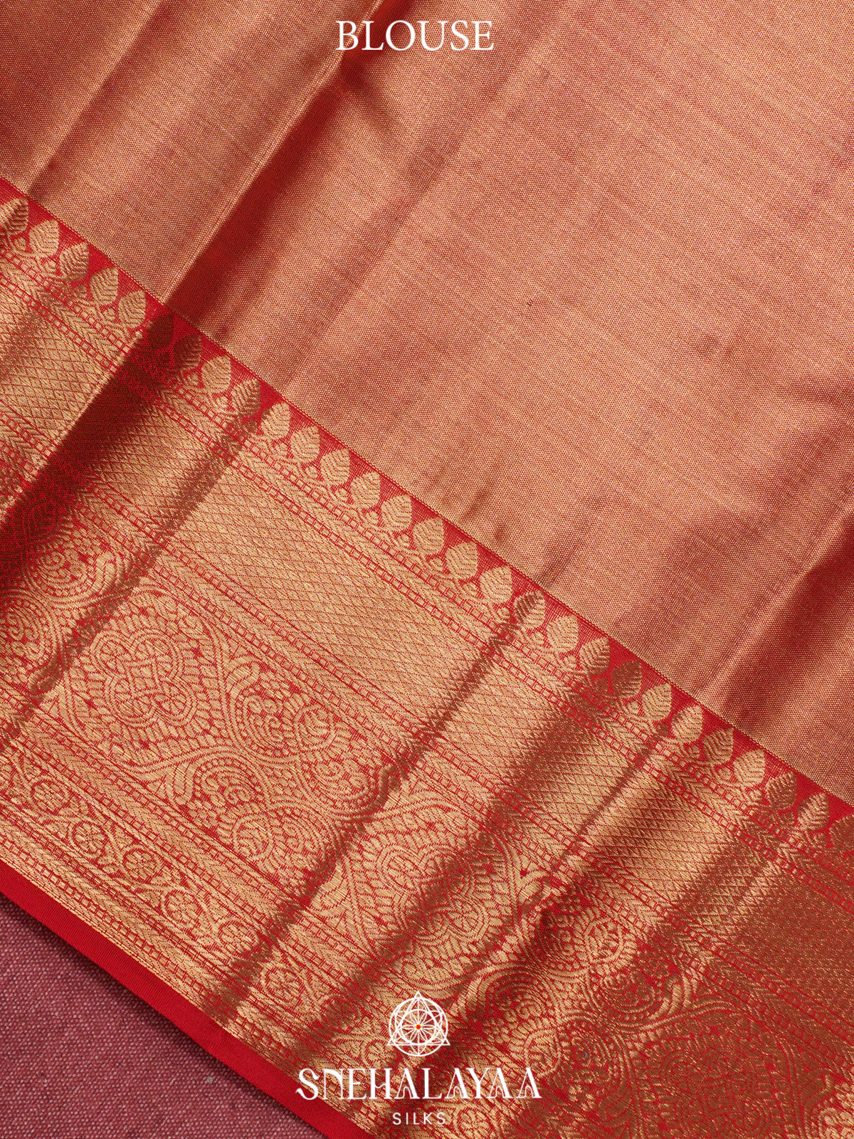 Peach  Kanjivaram Silk Saree
