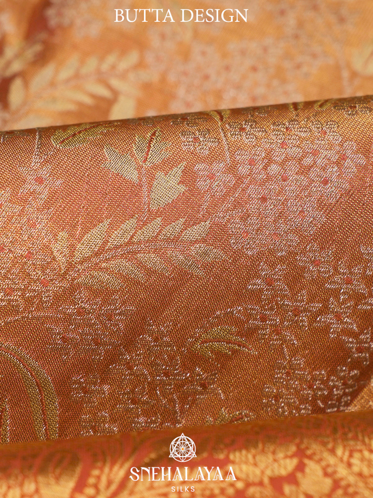 Pale Orange  Kanjivaram Silk Saree
