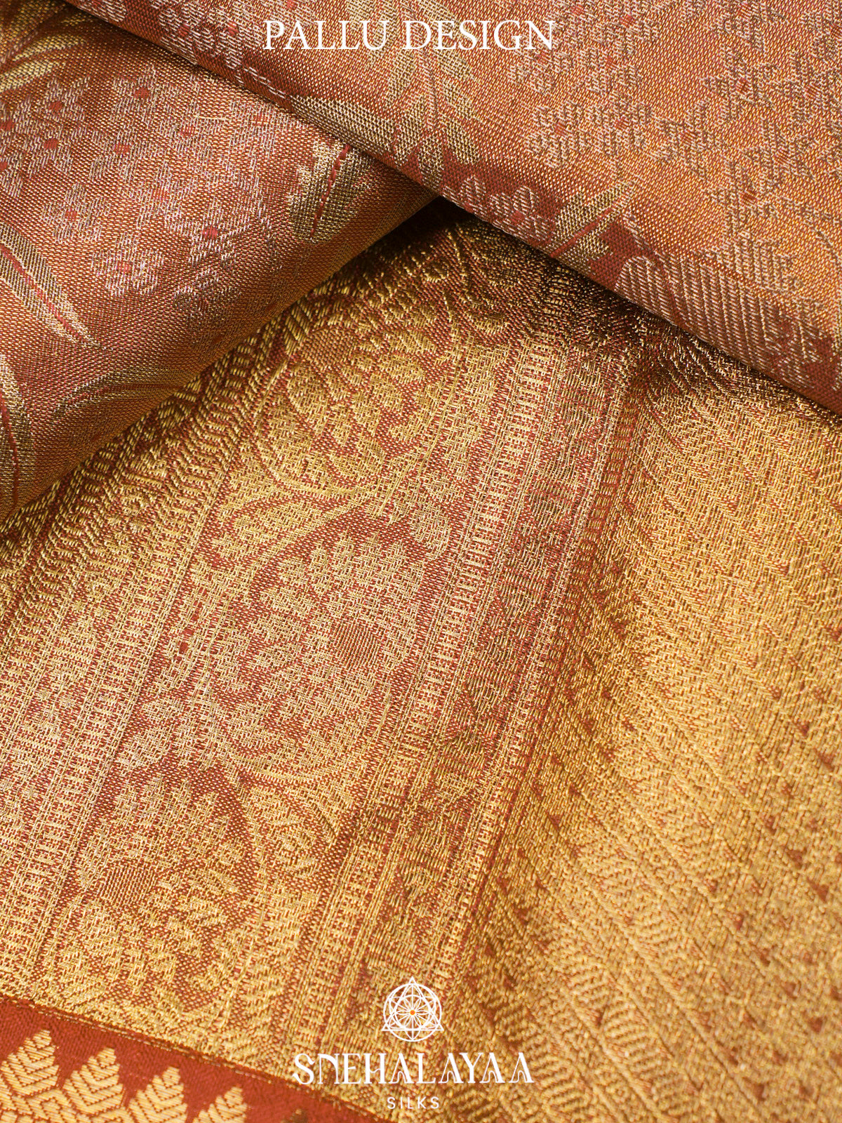 Pale Orange  Kanjivaram Silk Saree