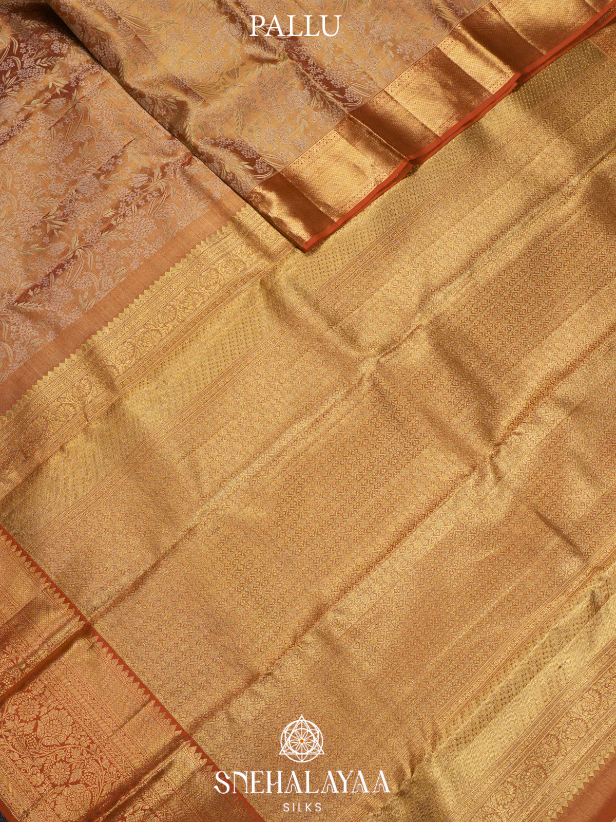 Pale Orange  Kanjivaram Silk Saree