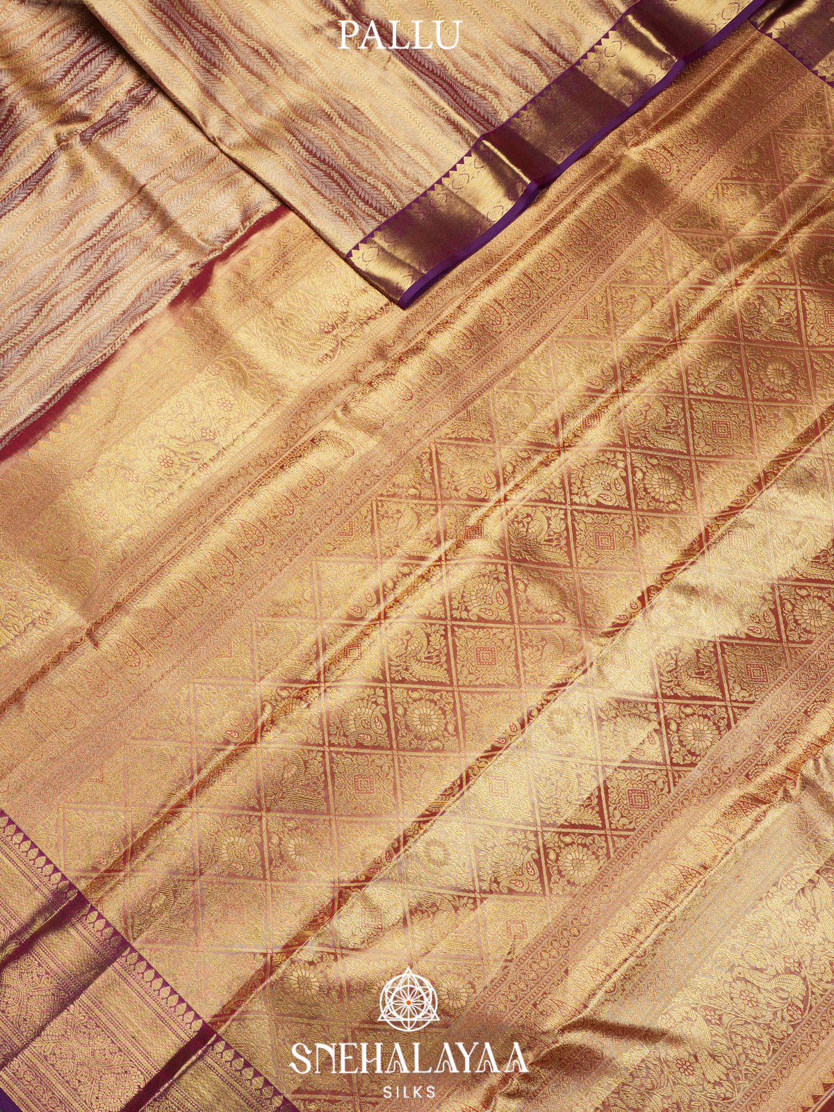 Gold  Kanjivaram Silk Saree