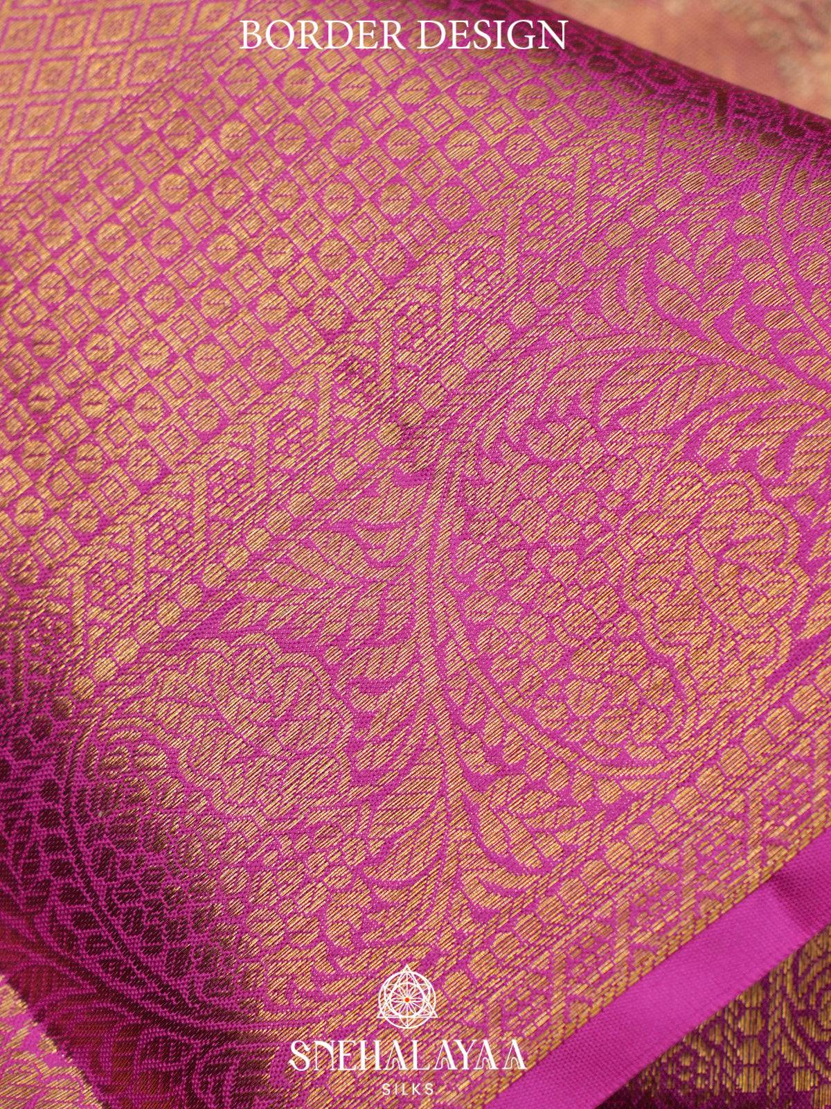 Rose Pink  Kanjivaram Silk Saree