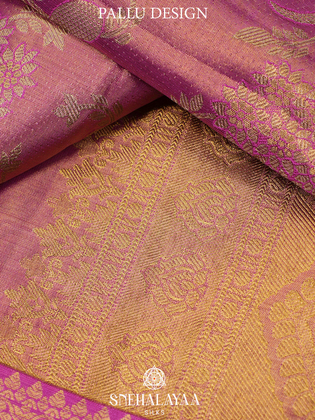 Rose Pink  Kanjivaram Silk Saree