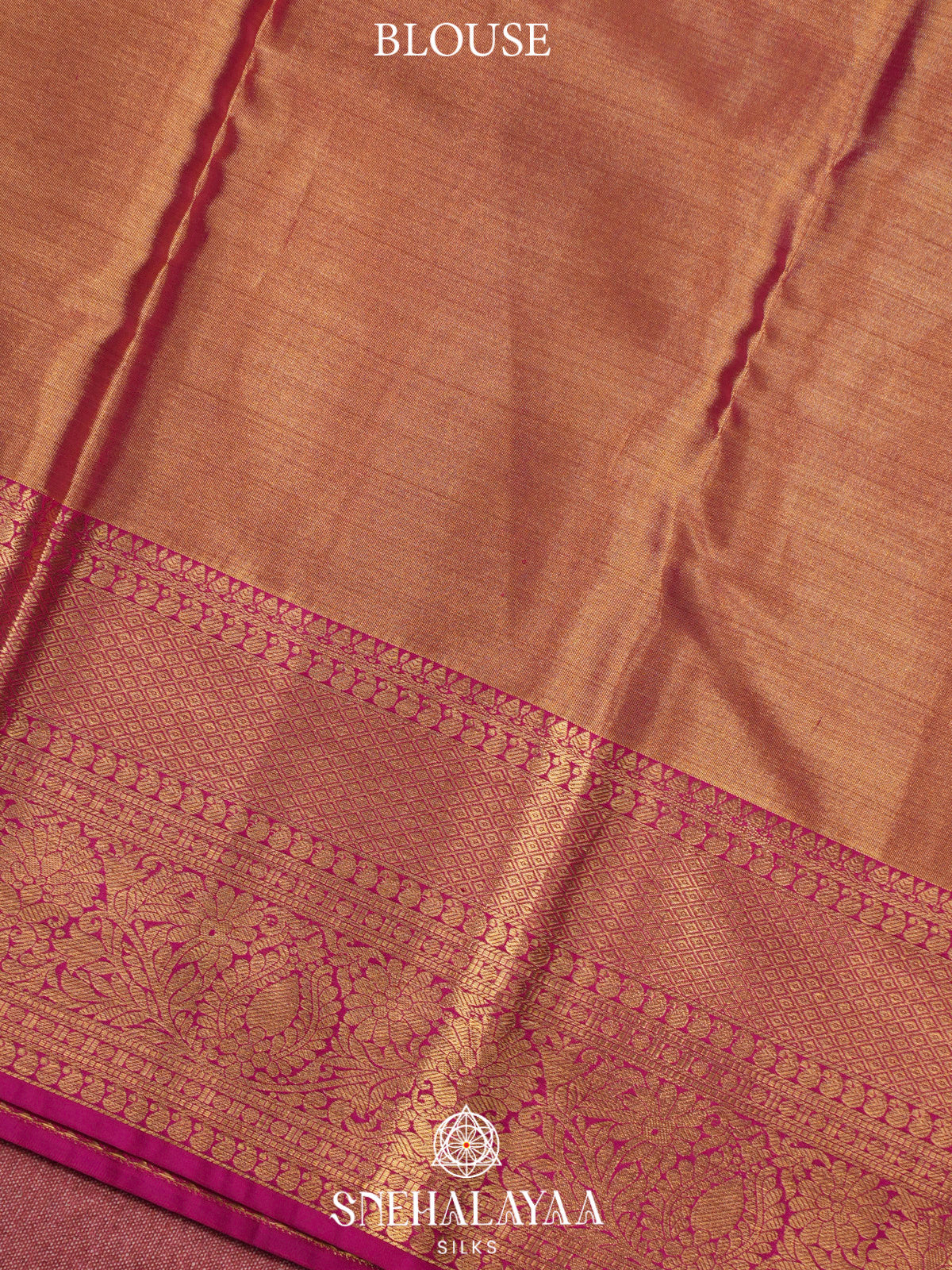 Rose Pink  Kanjivaram Silk Saree