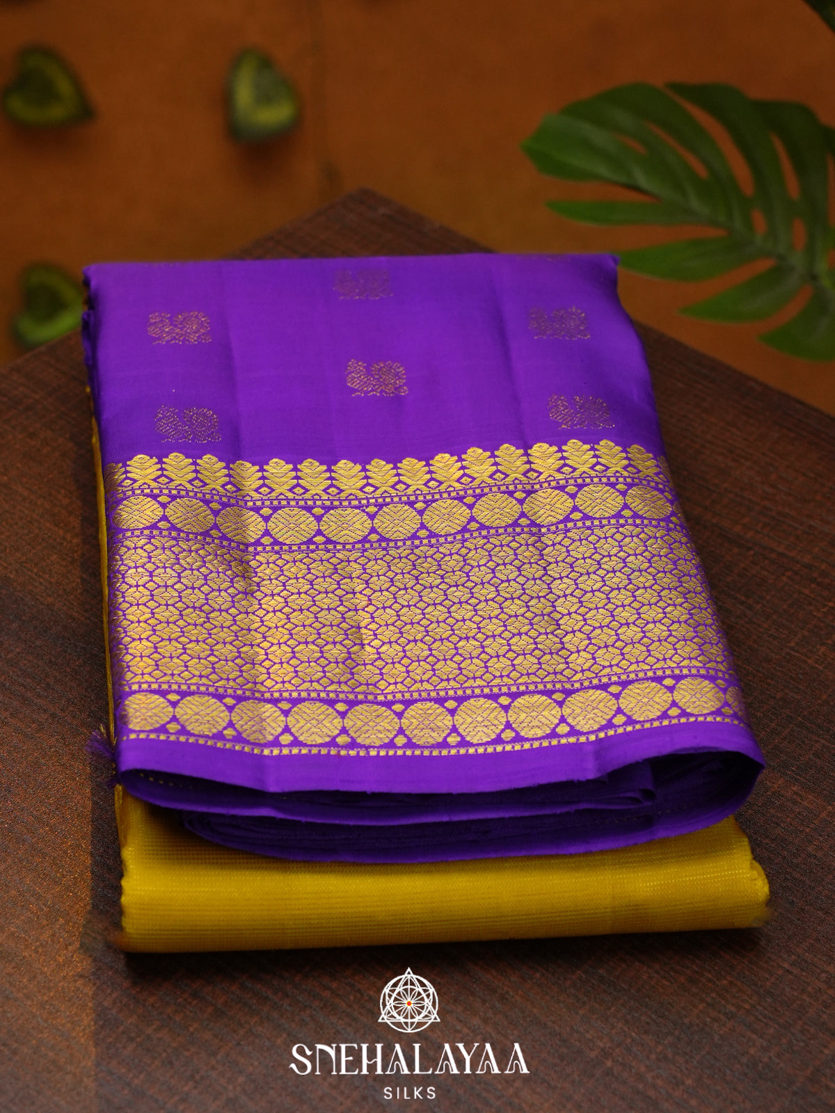 Mango Yellow Kanjivaram Silk Saree