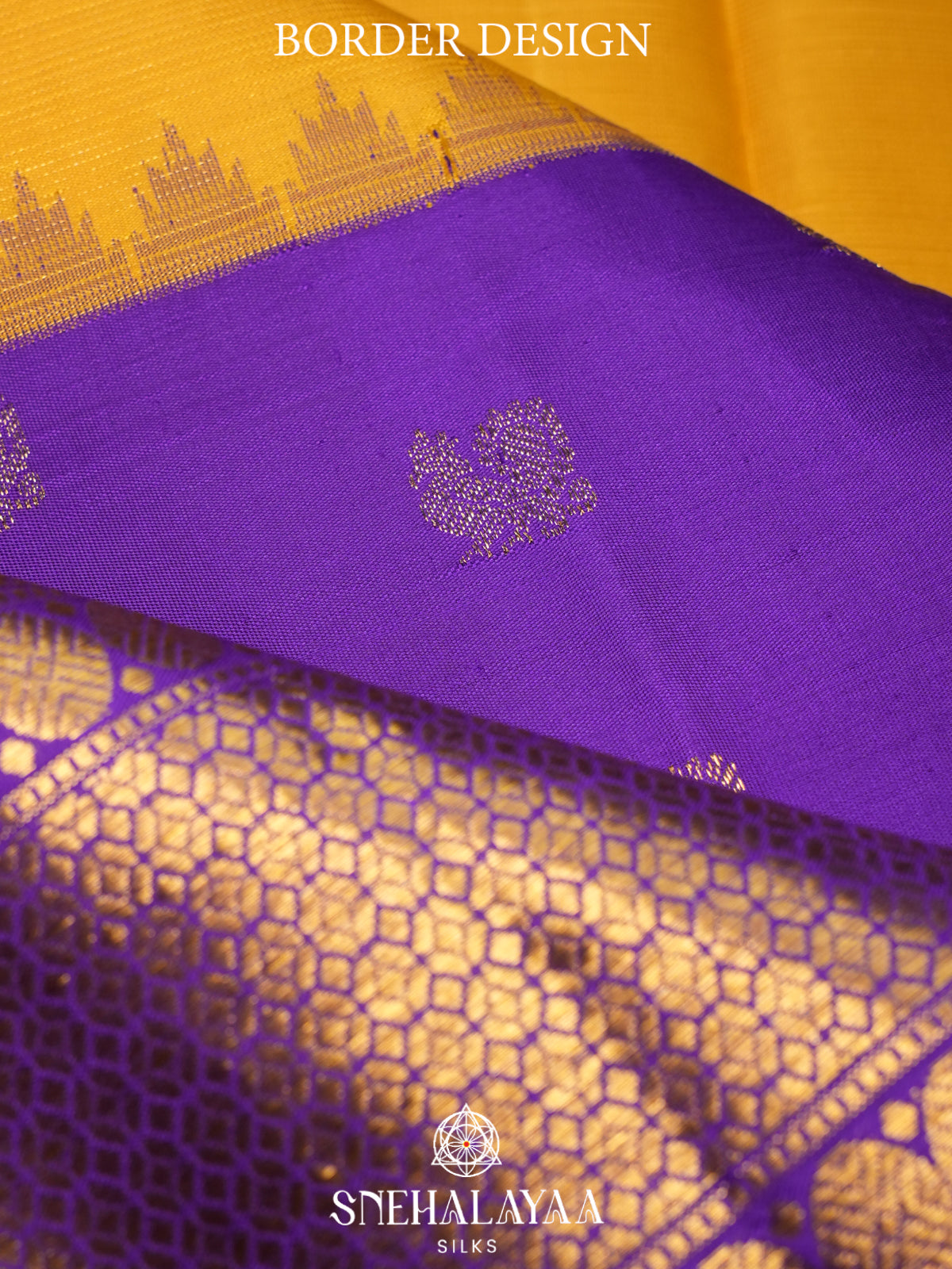 Mango Yellow Kanjivaram Silk Saree