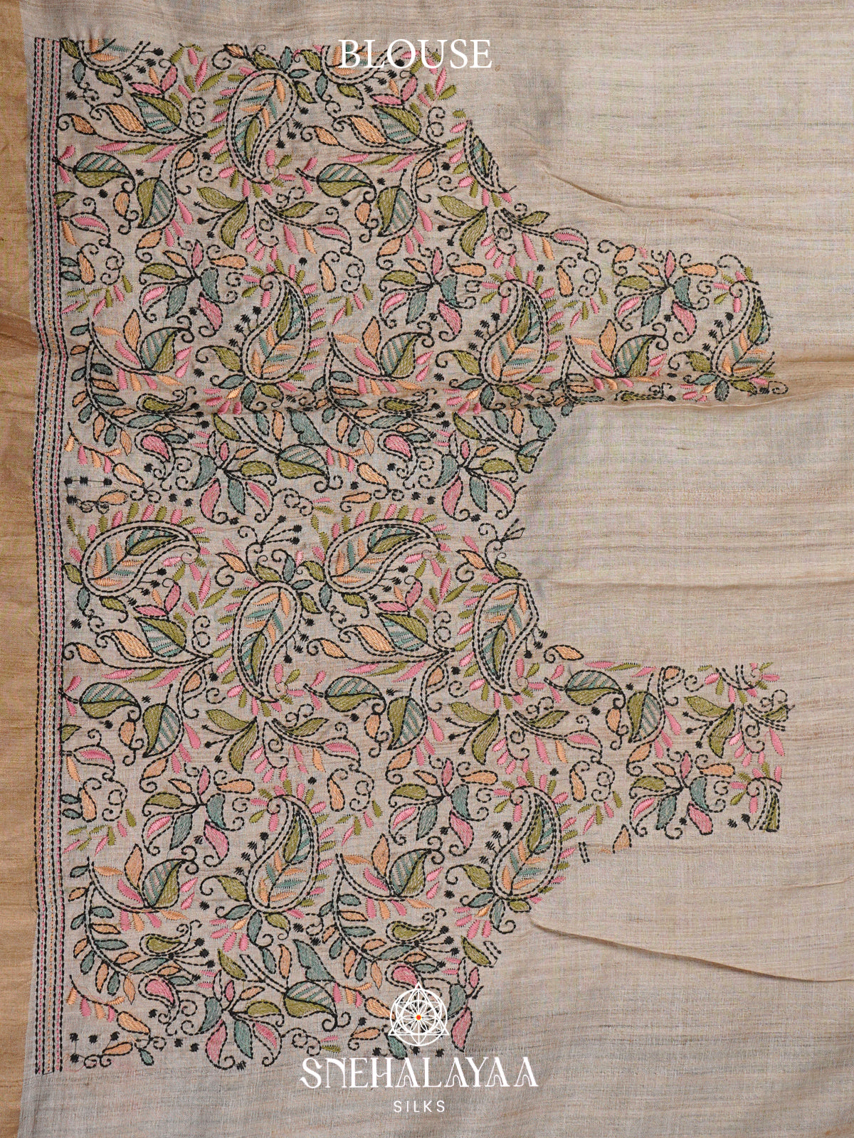 Forest Green  Tussar Saree