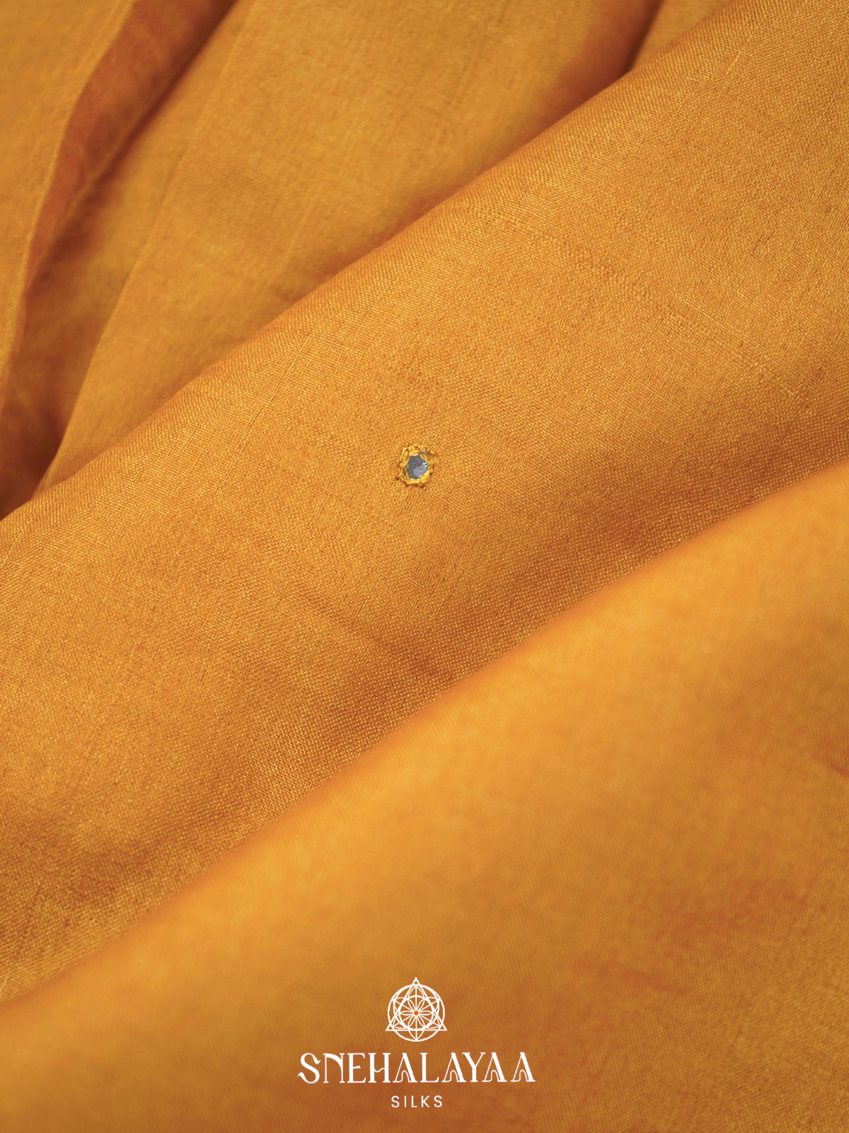 Mango Yellow  Tussar Saree