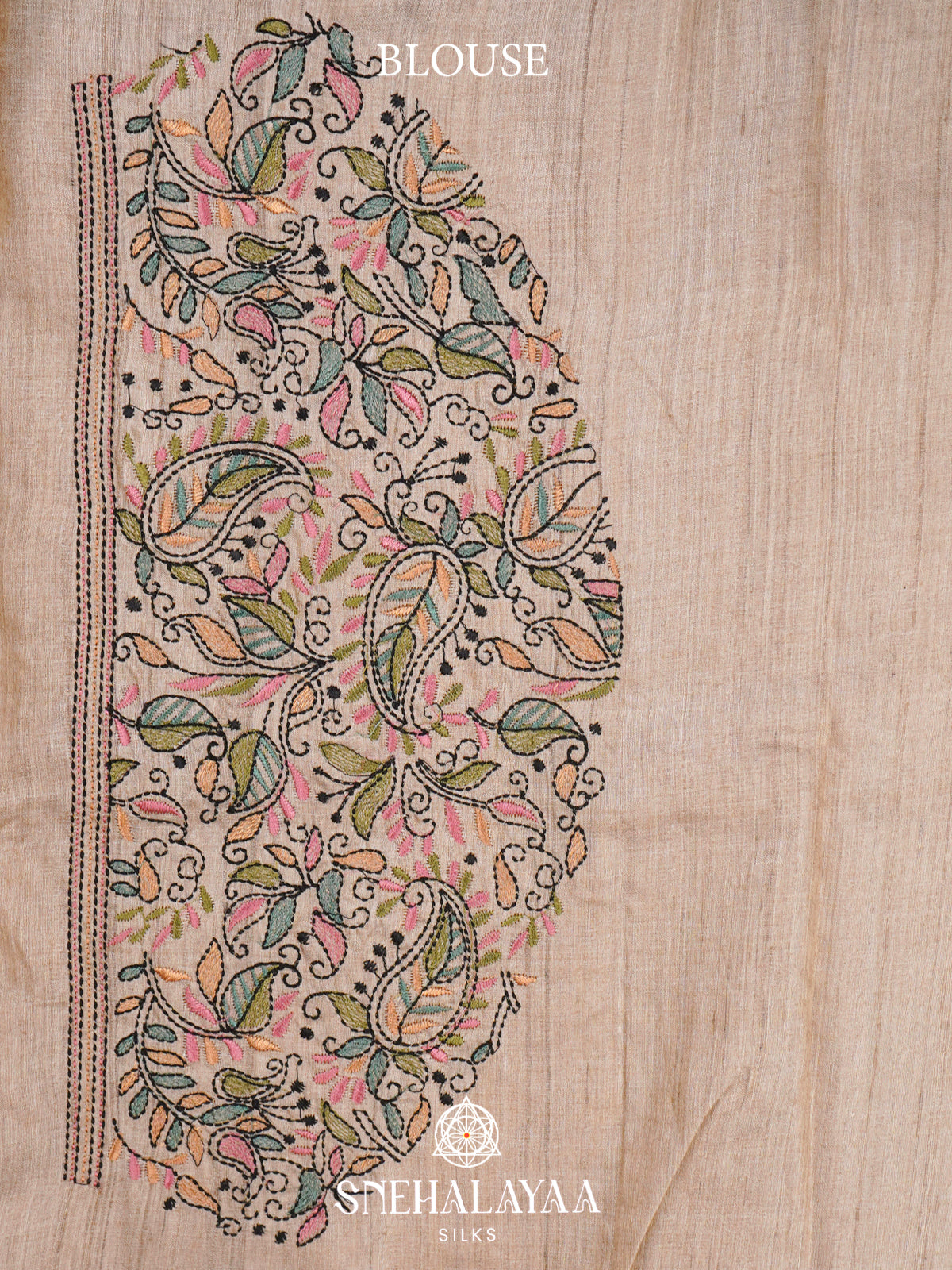 Mango Yellow  Tussar Saree