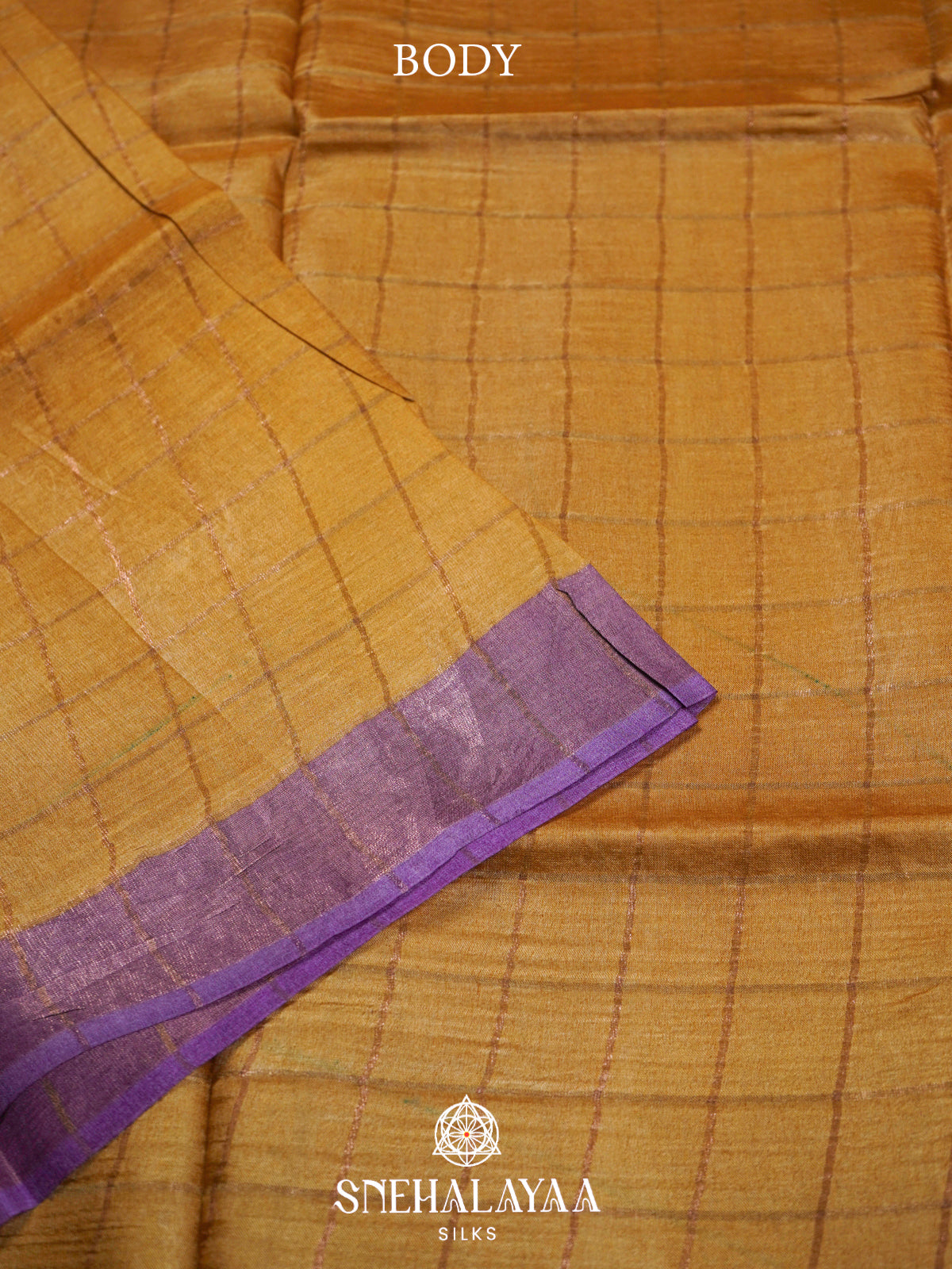 Yellow  Tussar Saree