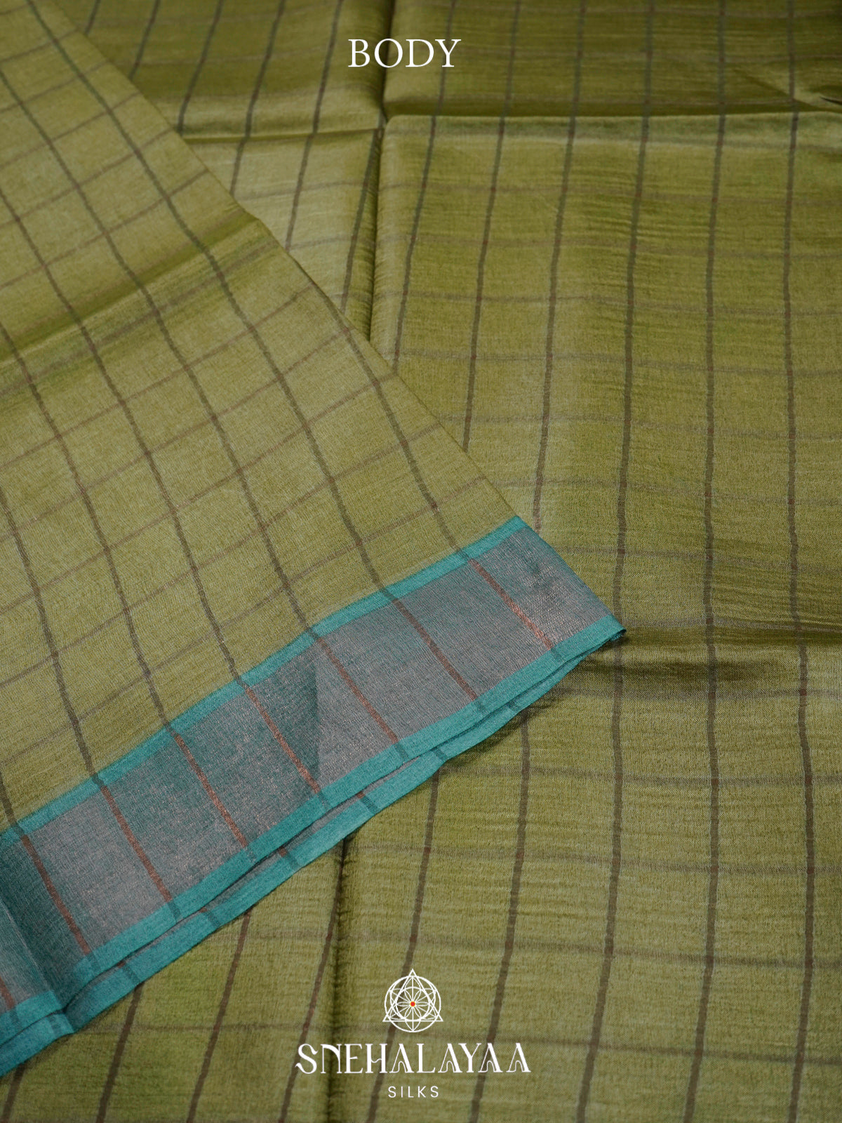 Green  Tussar Saree
