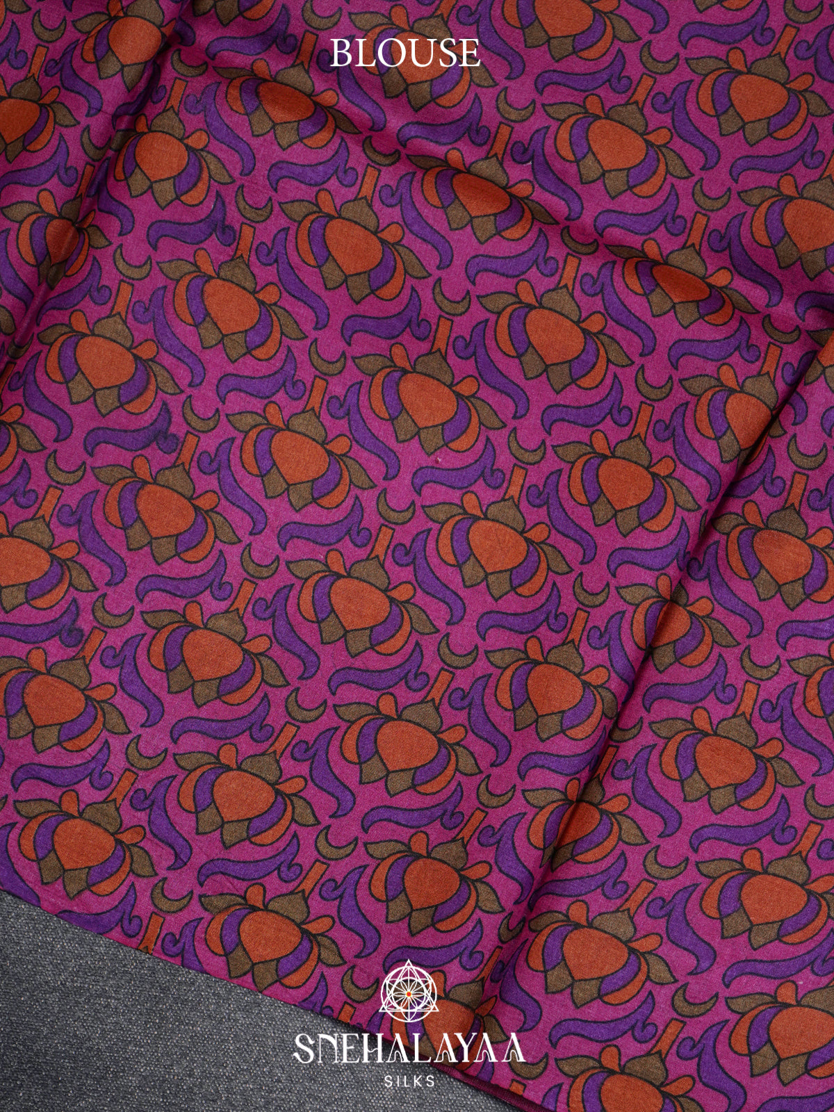 Orange  Tussar Saree