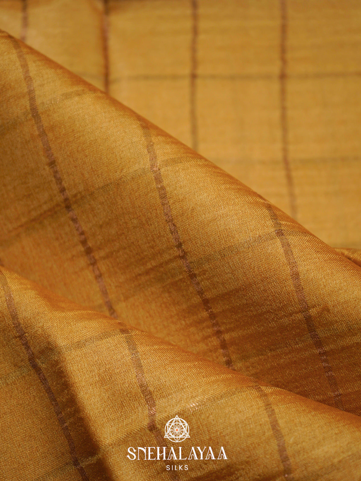 Yellow  Tussar Saree