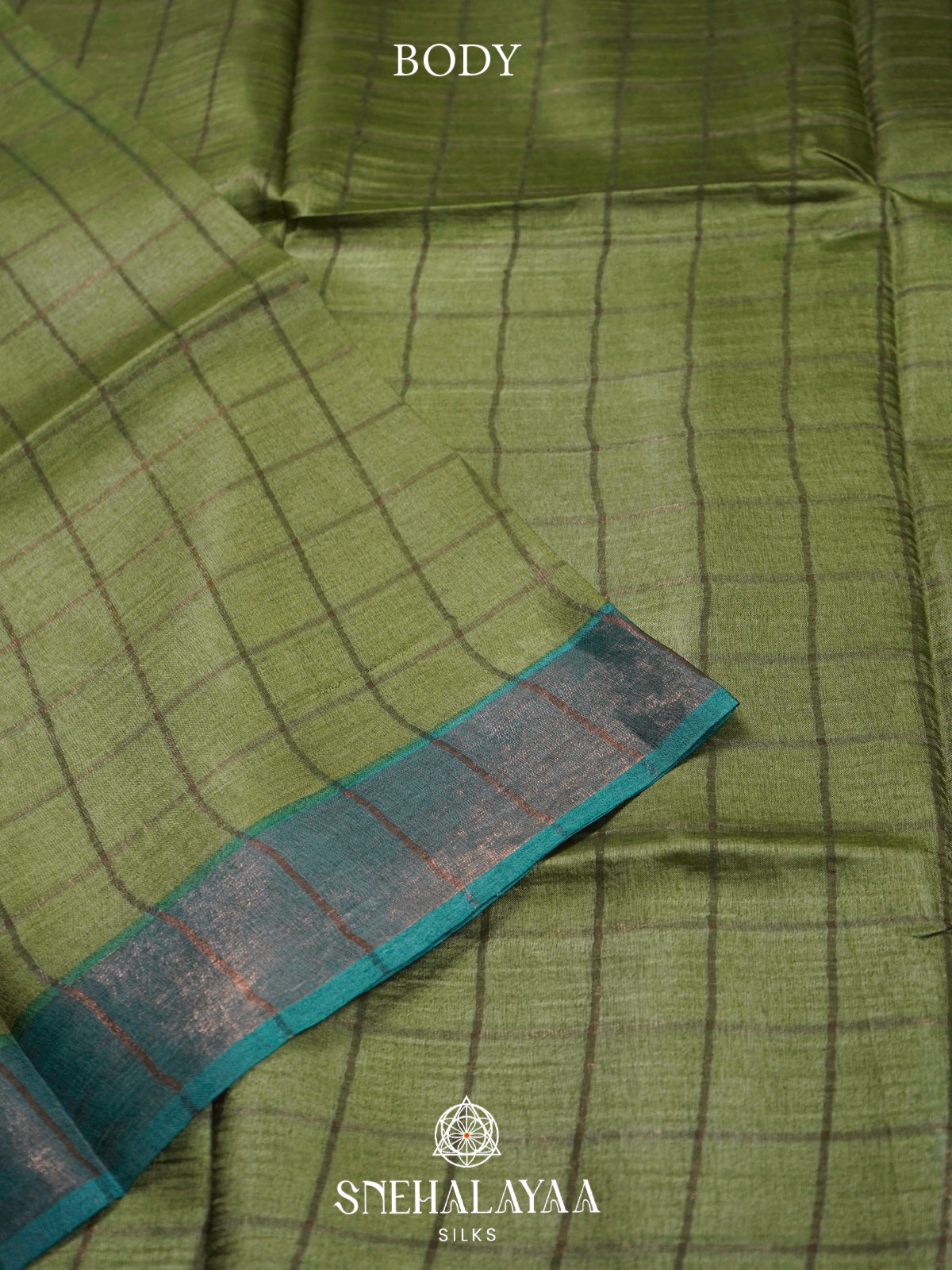 Green  Tussar Saree