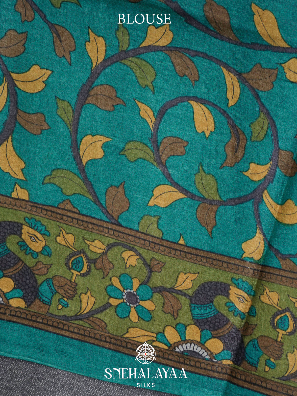 Green  Tussar Saree