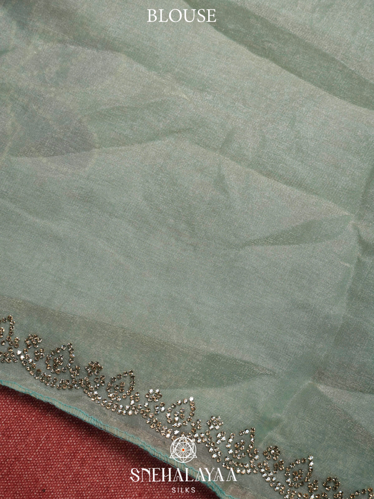 Mint Green Designer Saree