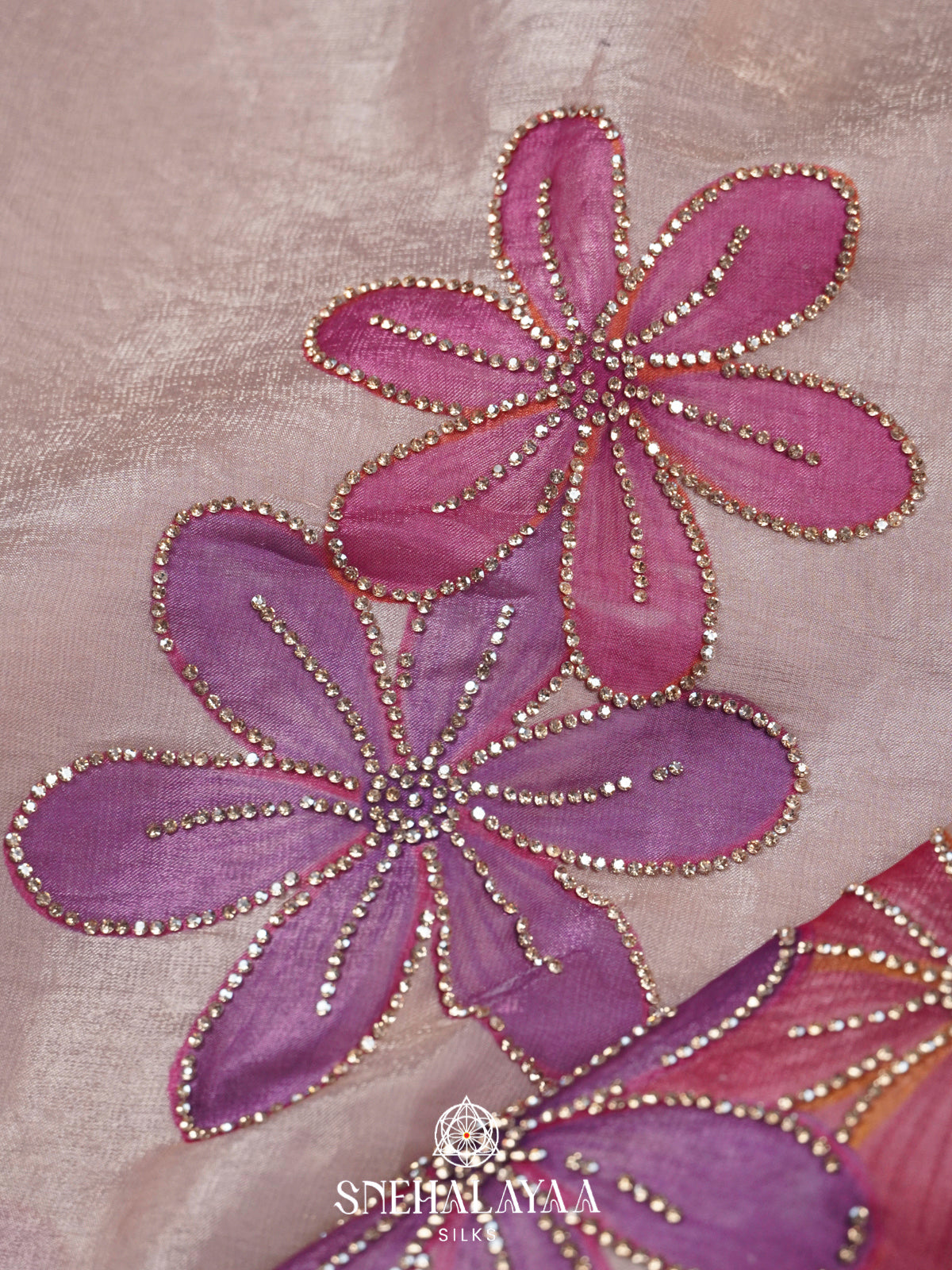 Pink Designer Saree