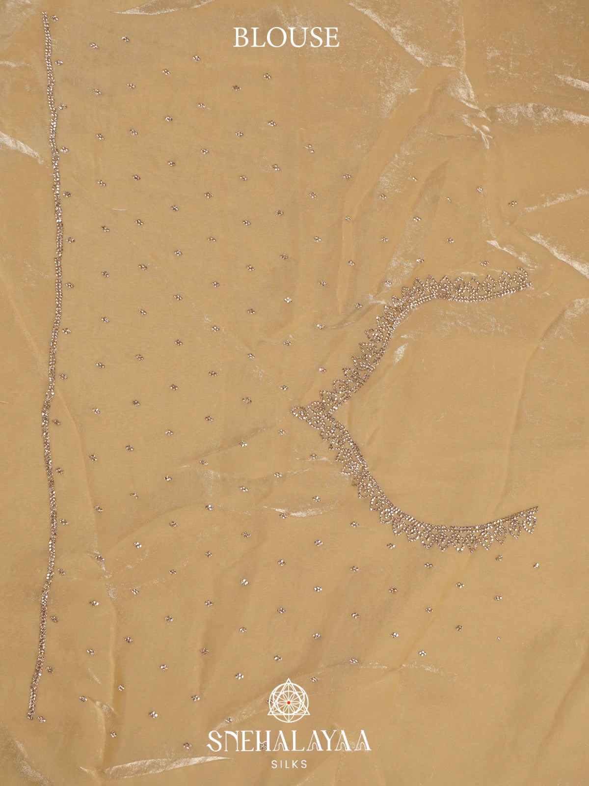 Cream Yellow Designer Saree