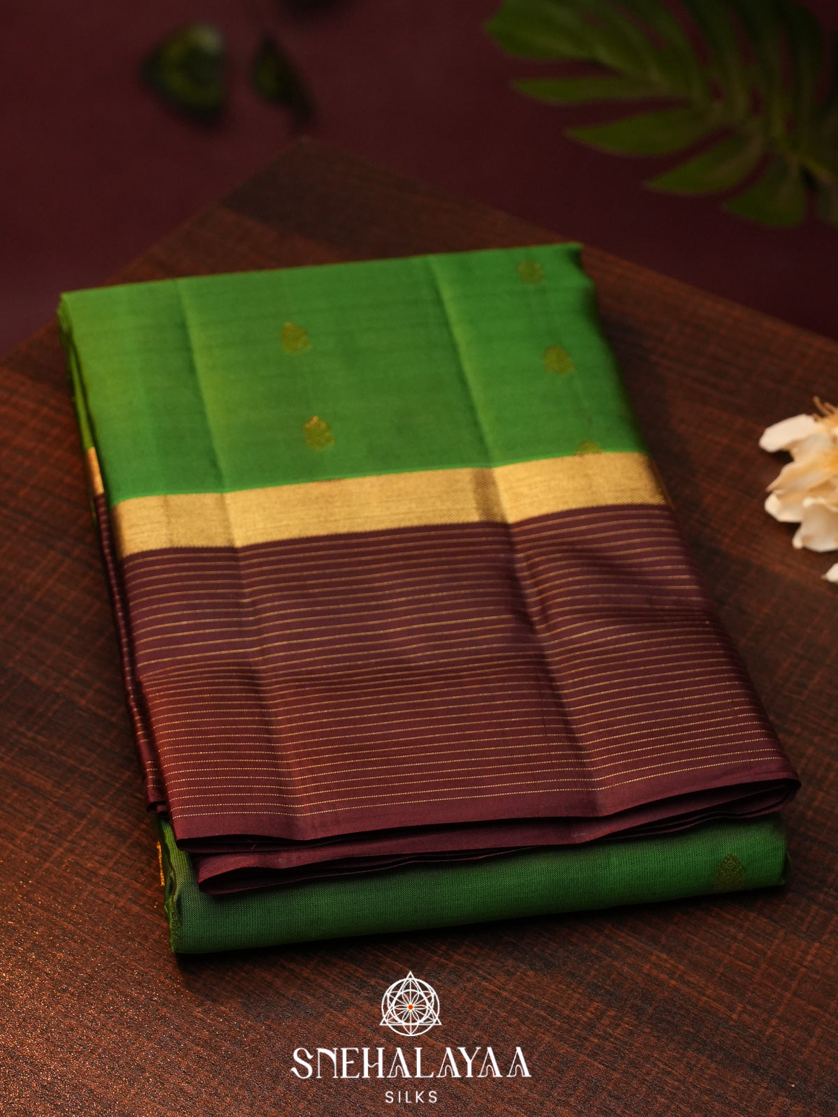 Emerald Green  Kanjivaram Silk Saree