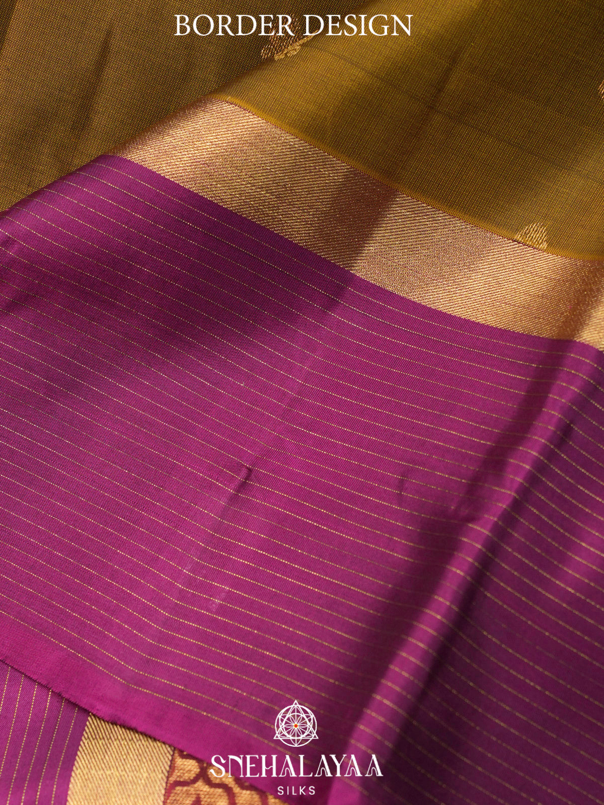 Olive Green  Kanjivaram Silk Saree