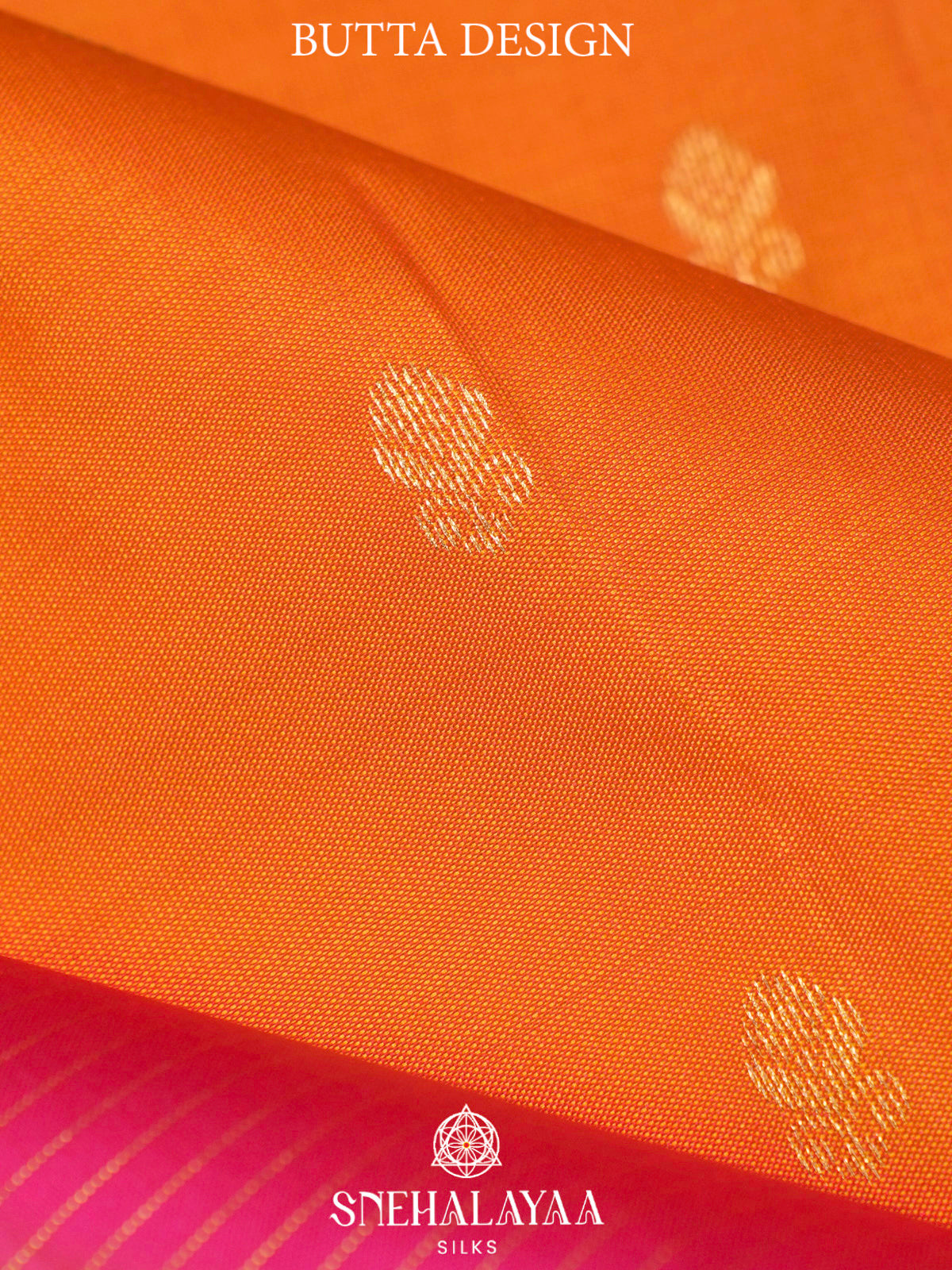 Rust Orange  Kanjivaram Silk Saree