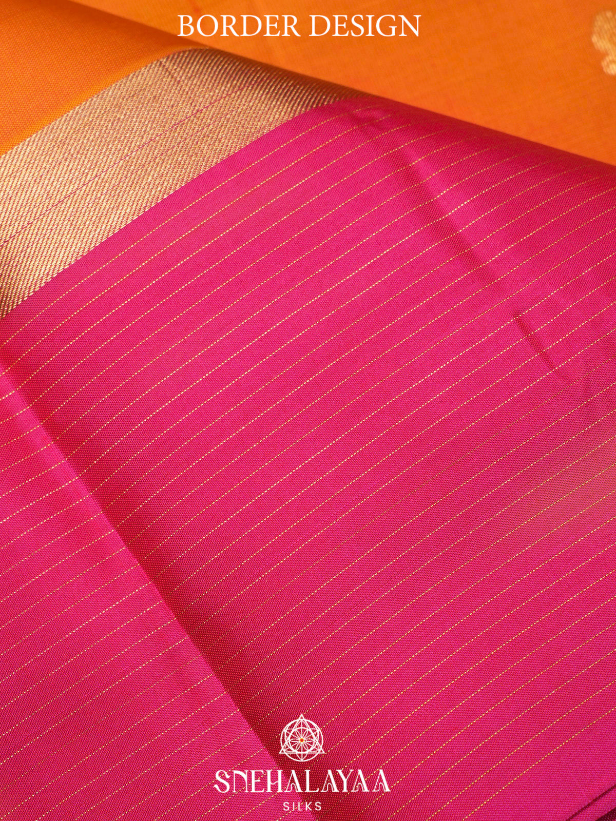 Rust Orange  Kanjivaram Silk Saree