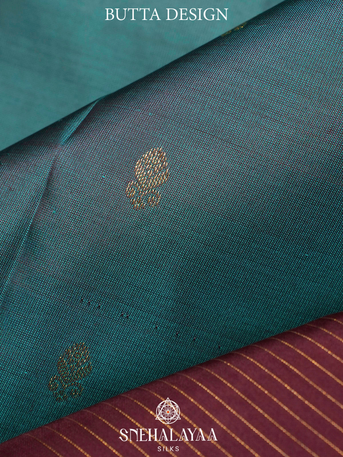 Teal Blue  Kanjivaram Silk Saree