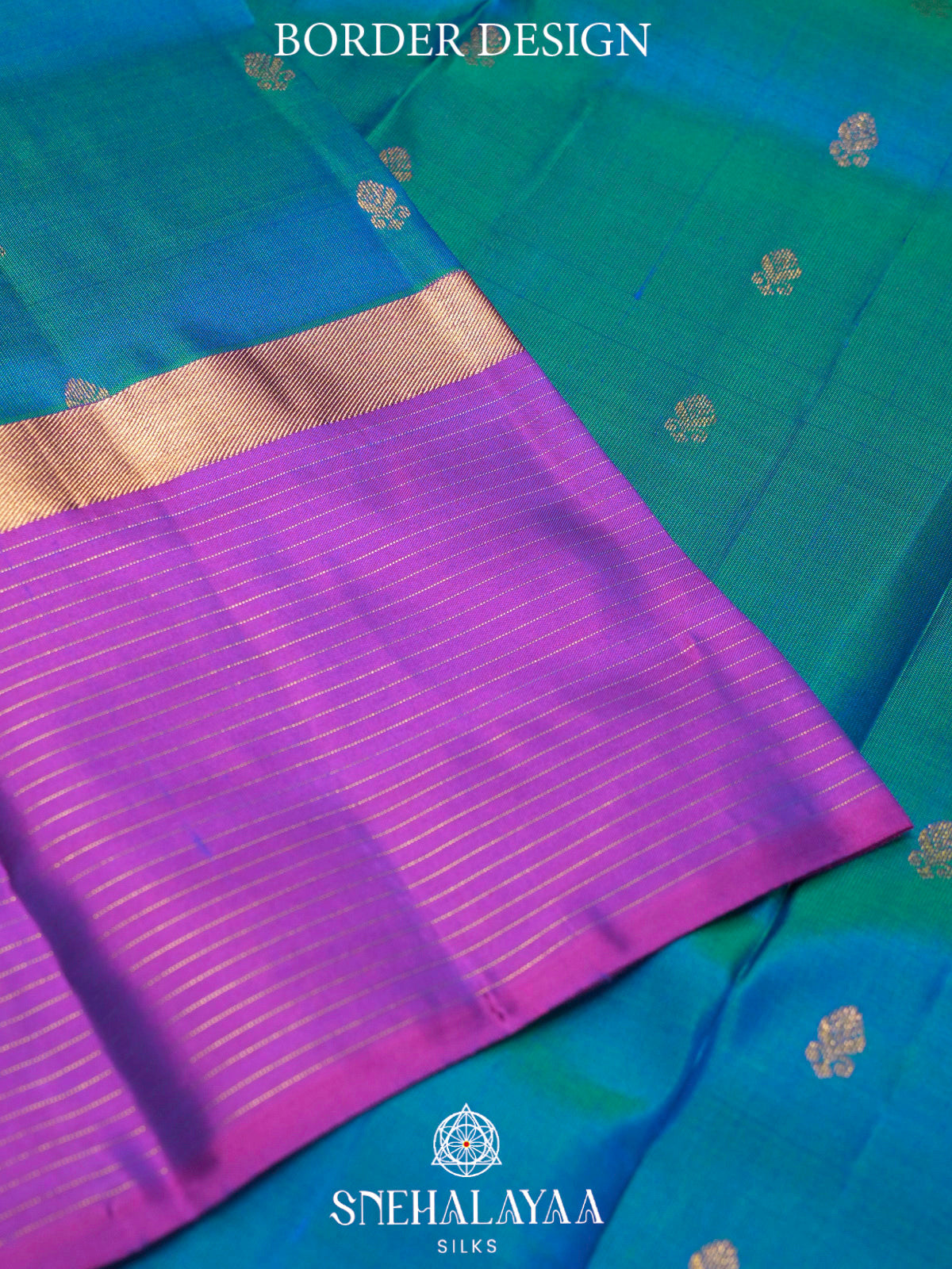 Peacock Blue  Kanjivaram Silk Saree