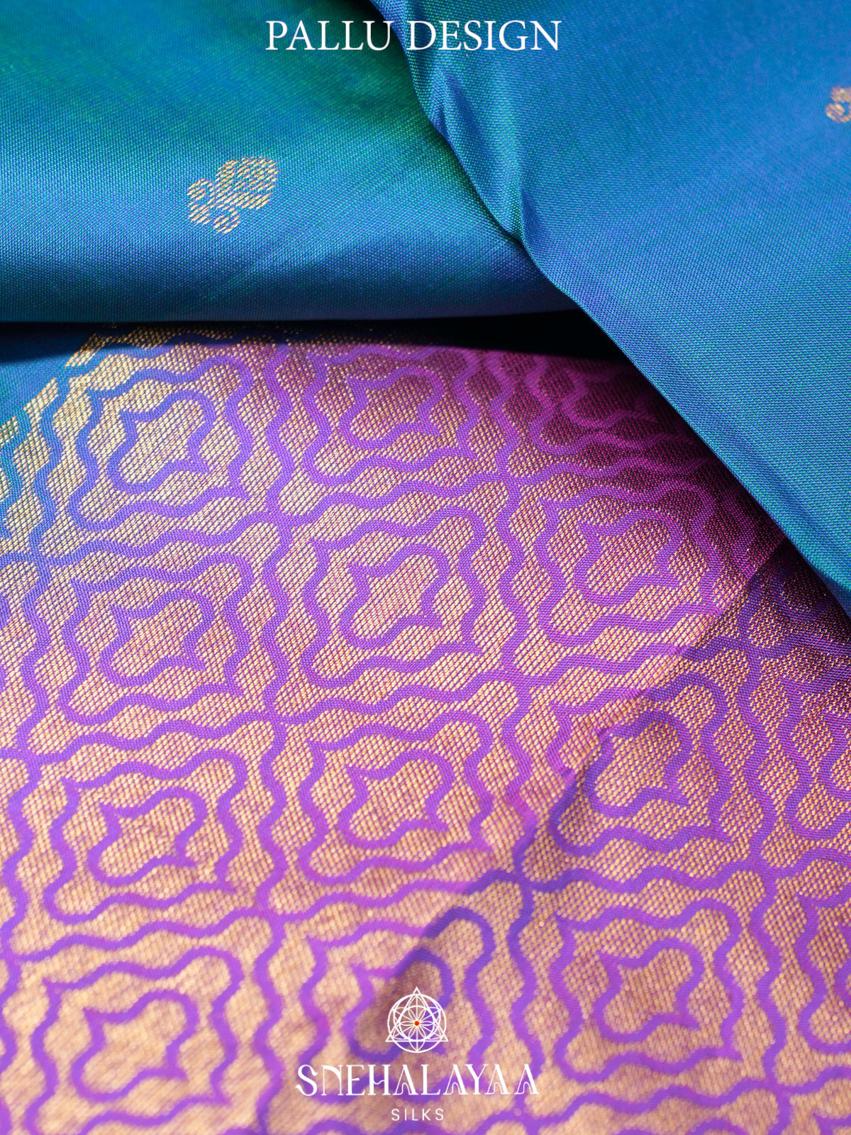Peacock Blue  Kanjivaram Silk Saree