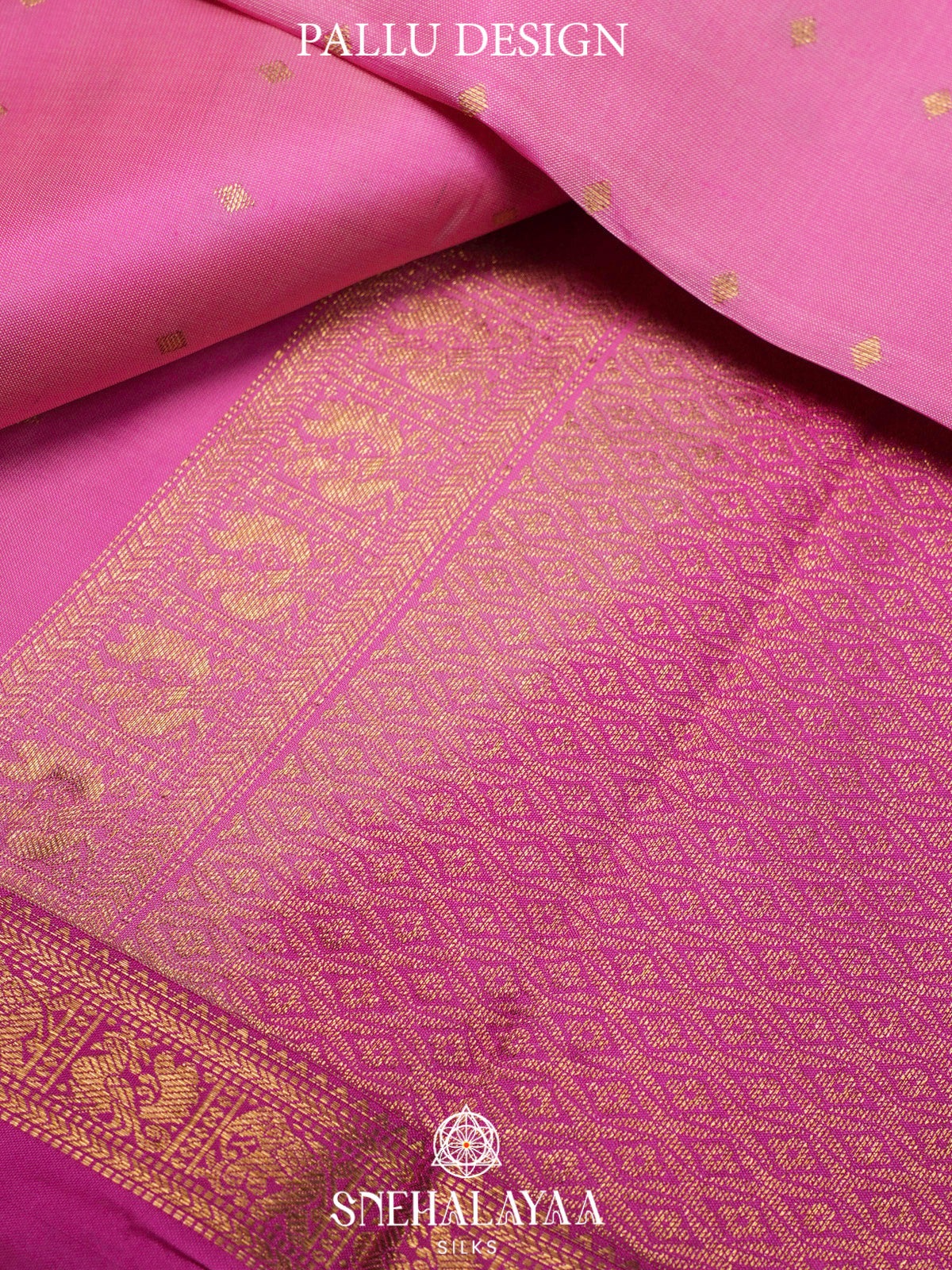 Pink  Kanjivaram Silk Saree