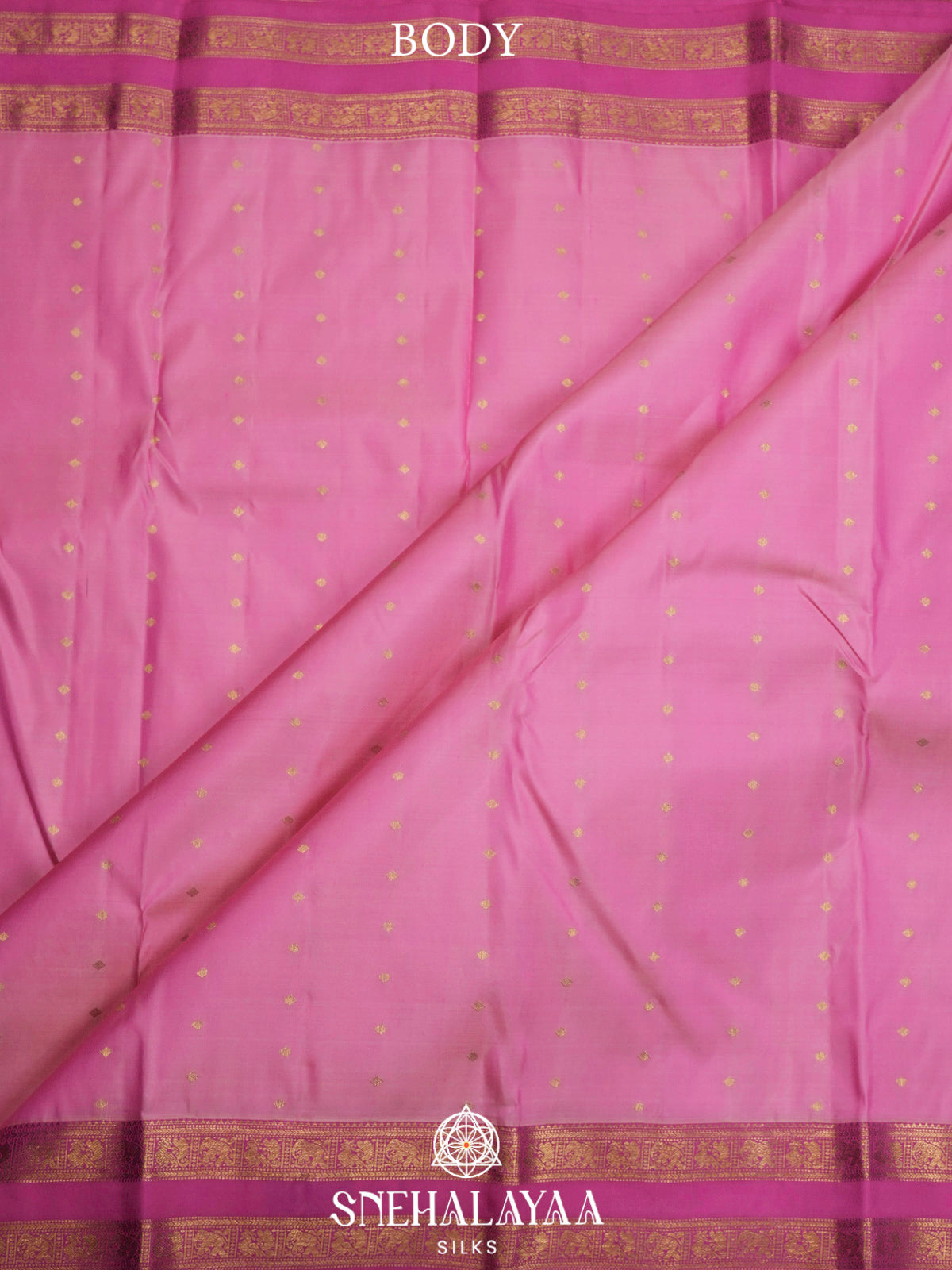 Pink  Kanjivaram Silk Saree