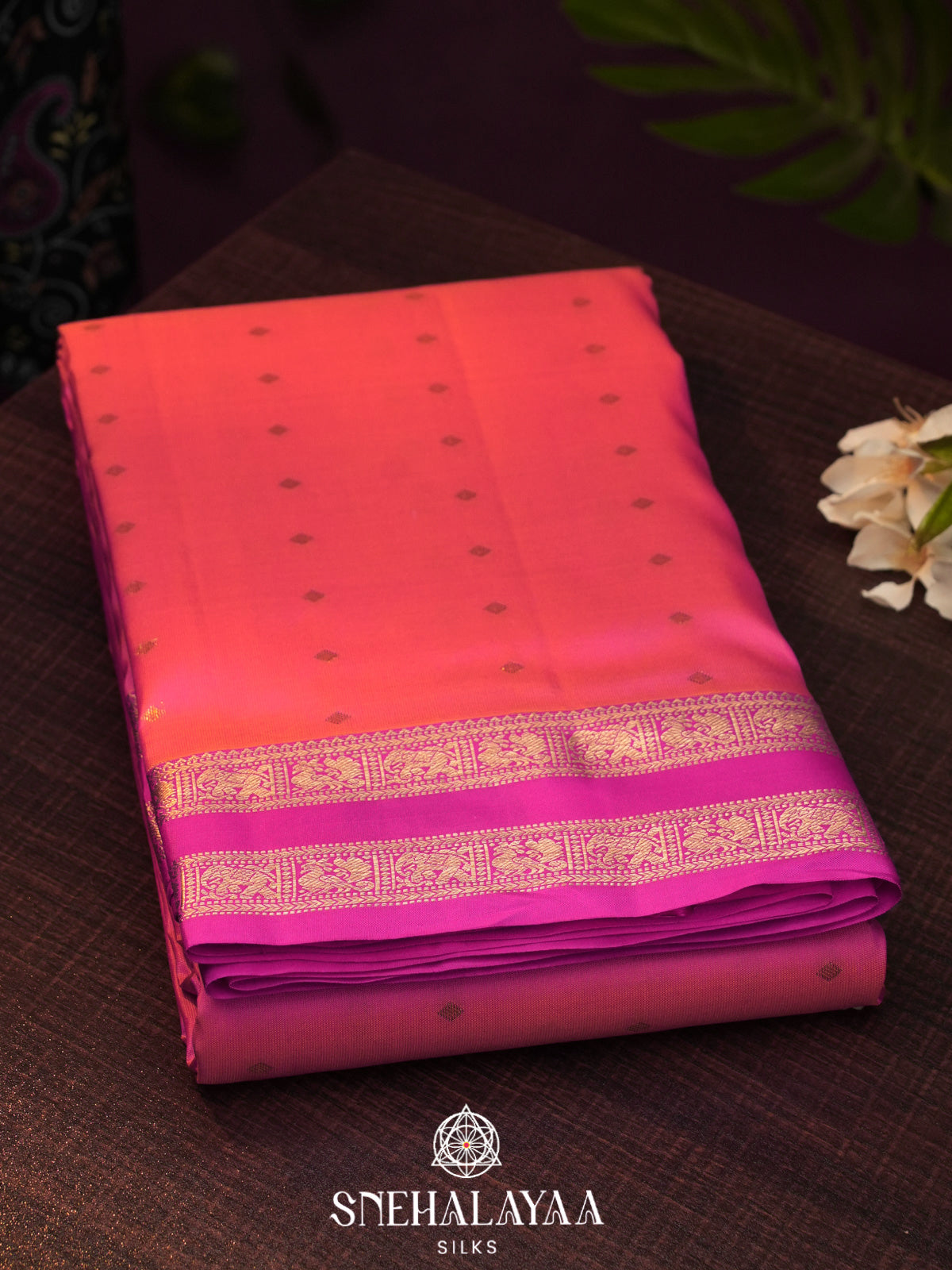 Rani Pink  Kanjivaram Silk Saree