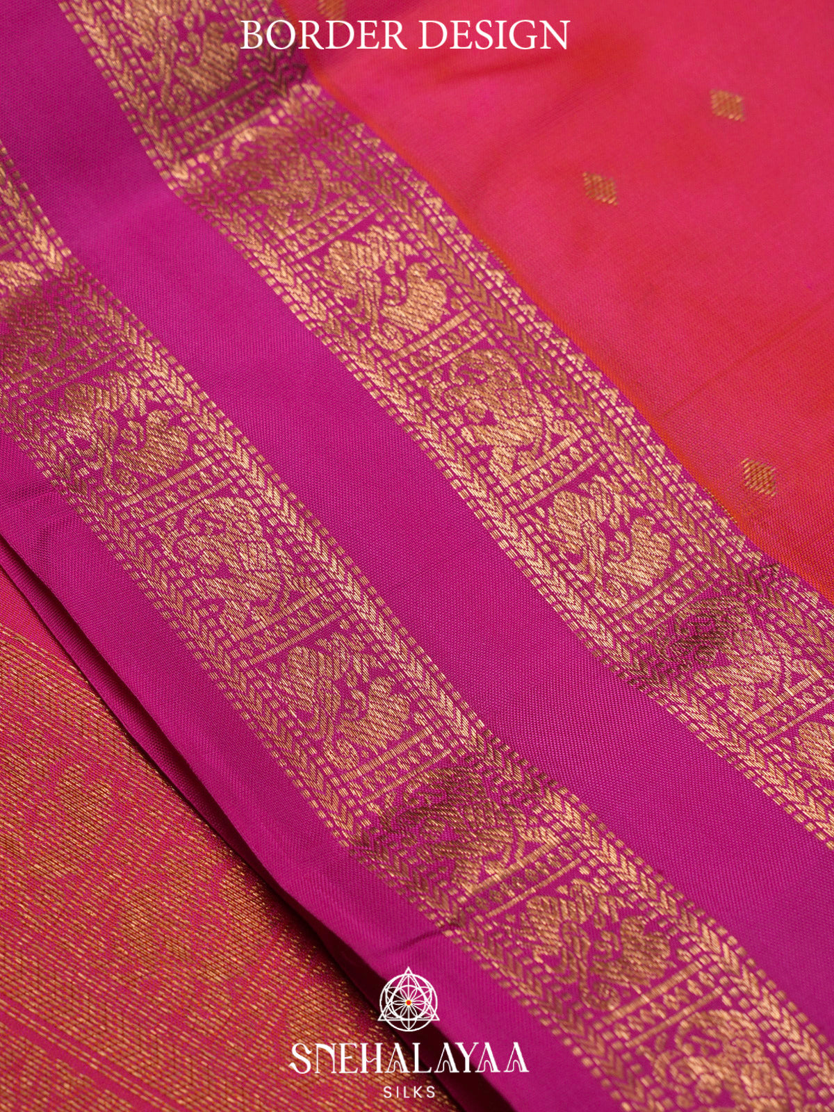 Rani Pink  Kanjivaram Silk Saree