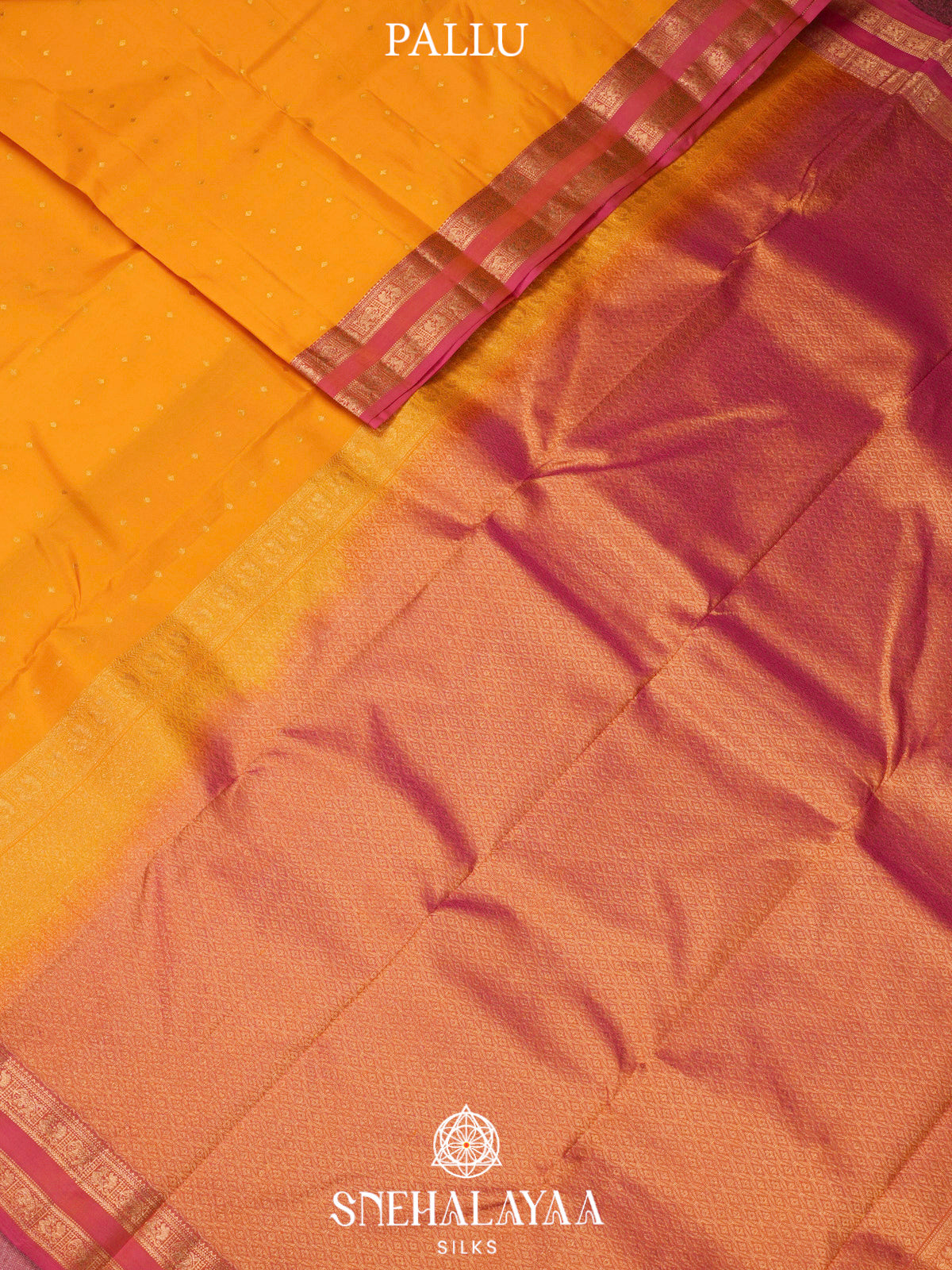 Mango Yellow  Kanjivaram Silk Saree