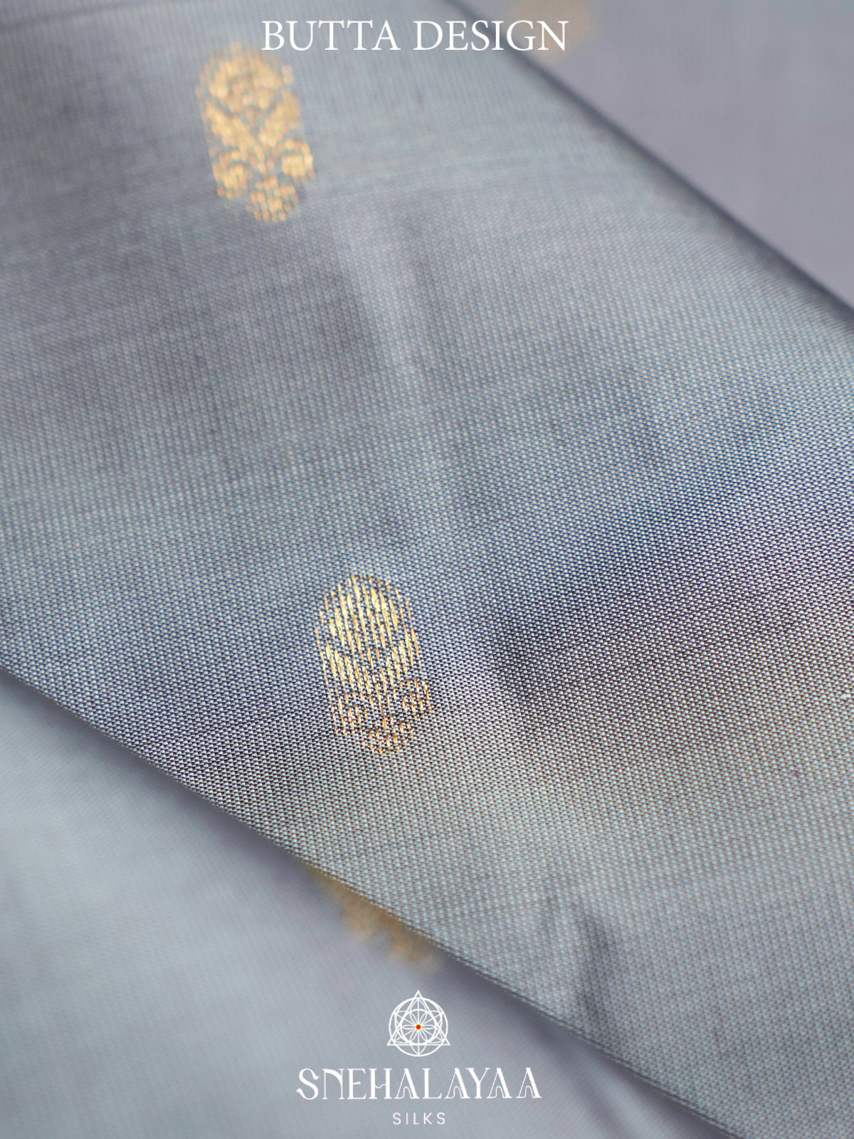 Grey  Kanjivaram Silk Saree