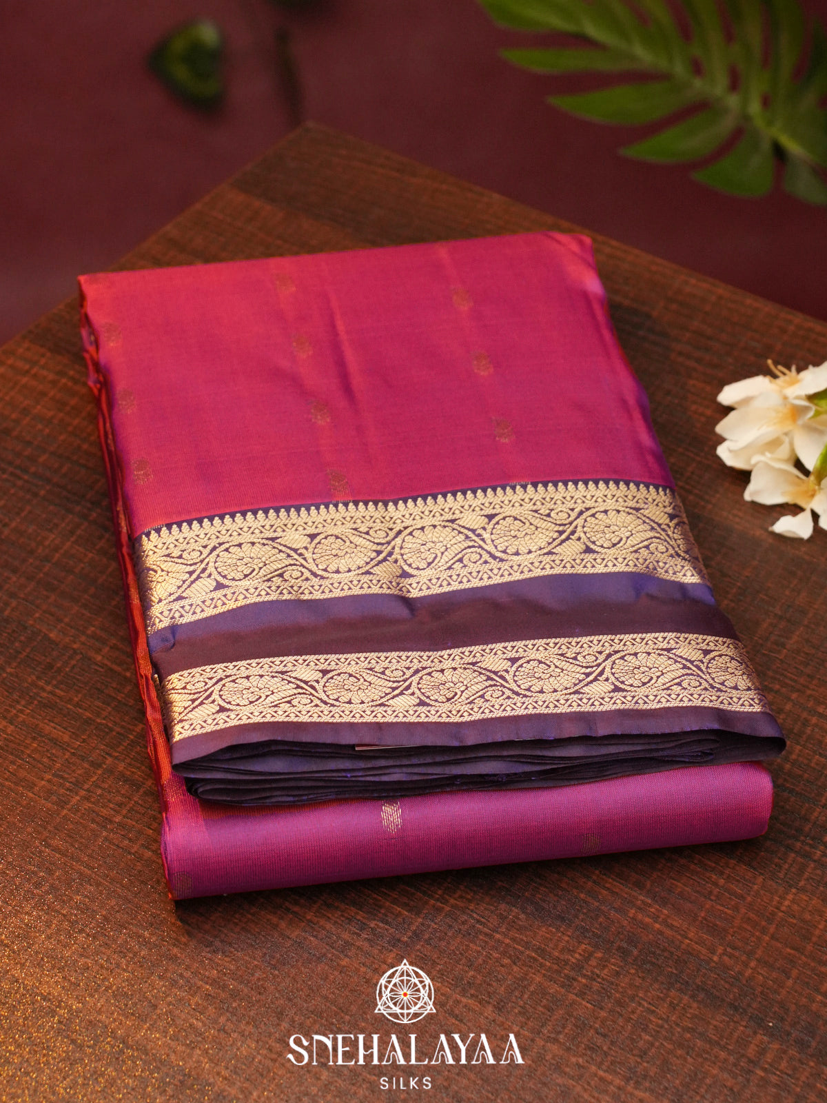 Magenta  Kanjivaram Silk Saree
