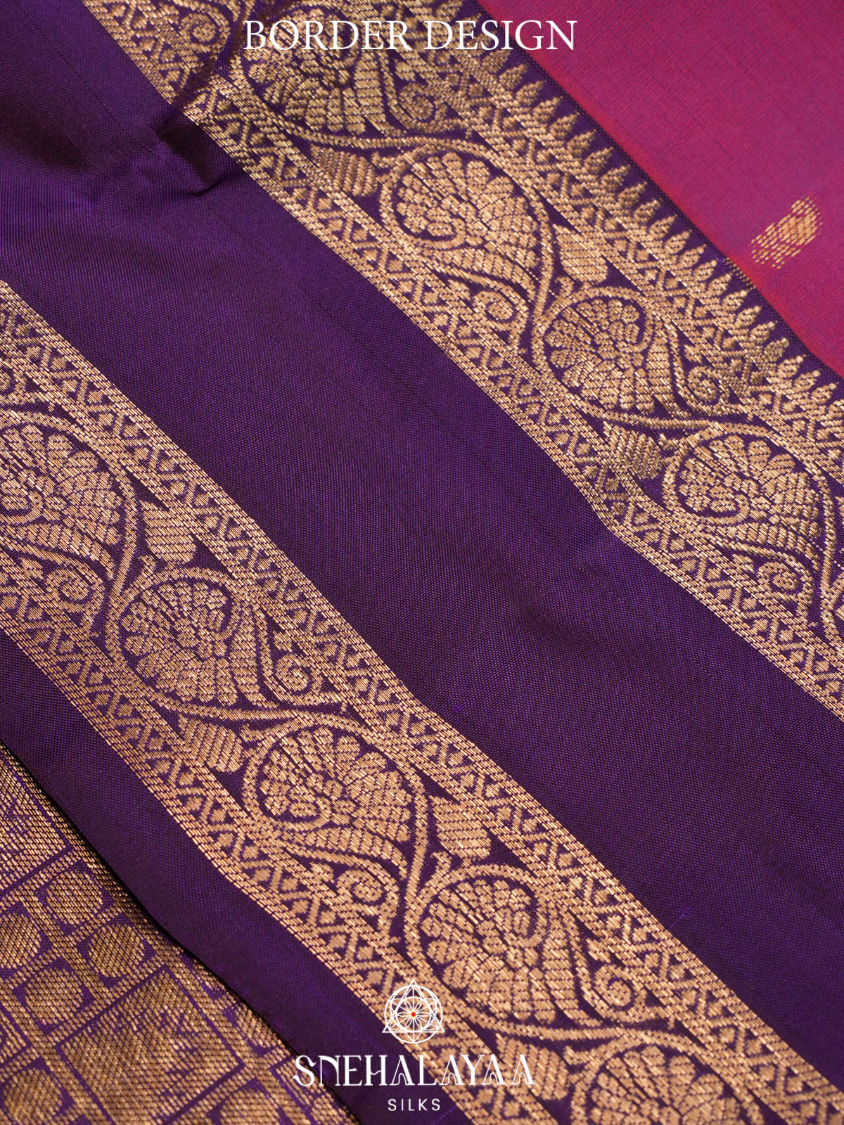 Magenta  Kanjivaram Silk Saree
