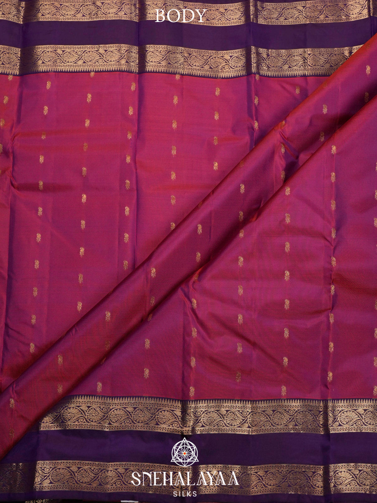 Magenta  Kanjivaram Silk Saree