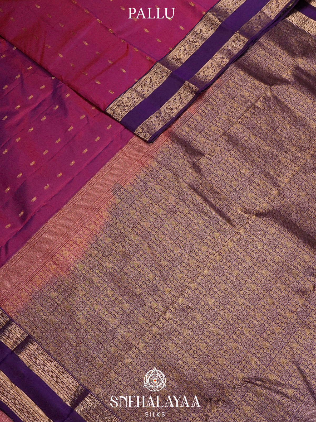 Magenta  Kanjivaram Silk Saree