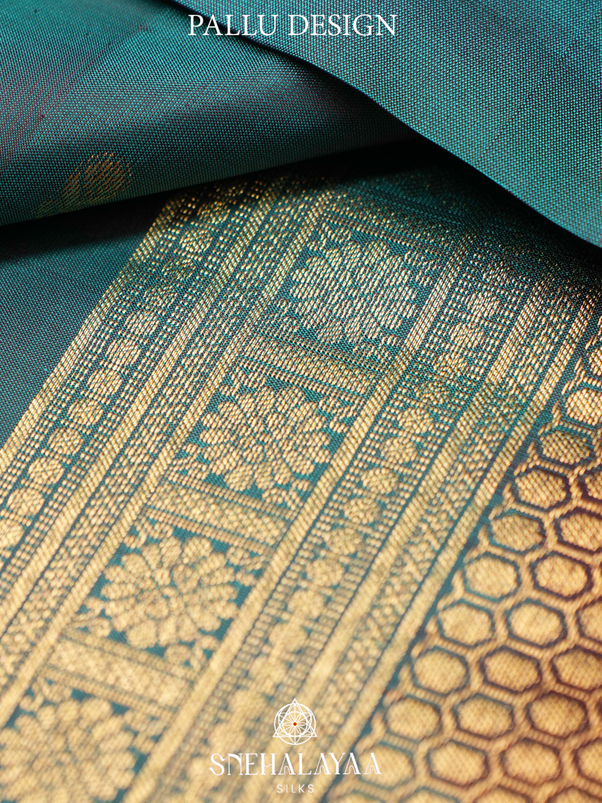 Teal Green  Kanjivaram Silk Saree