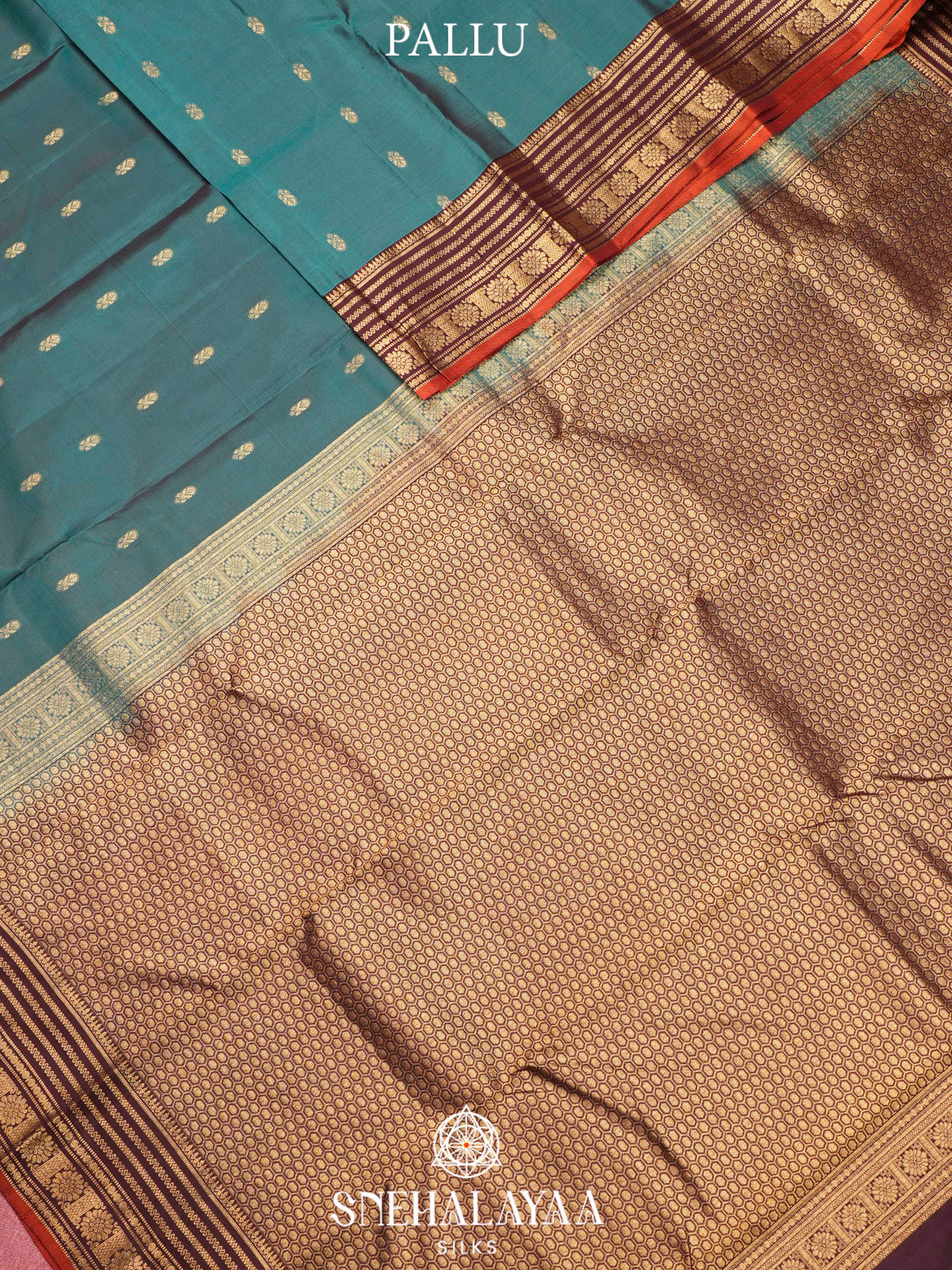 Teal Green  Kanjivaram Silk Saree