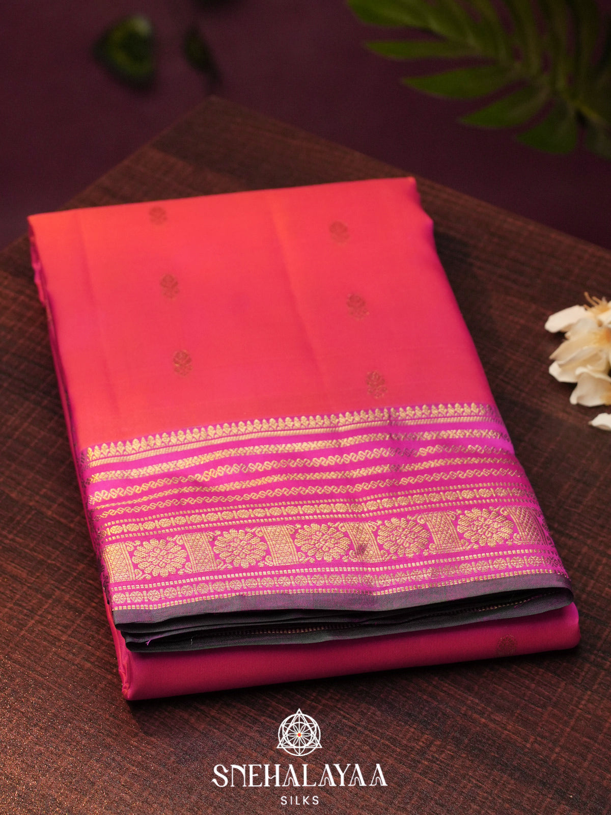 Pink  Kanjivaram Silk Saree