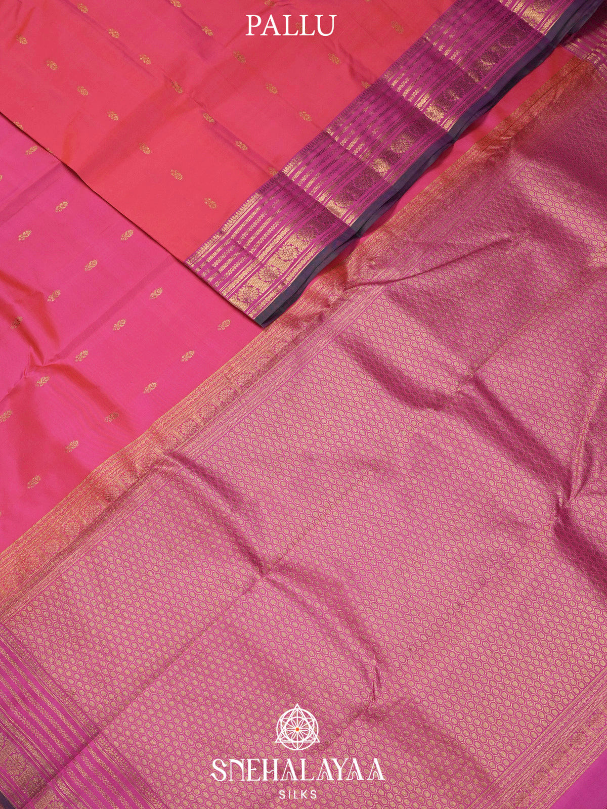 Pink  Kanjivaram Silk Saree