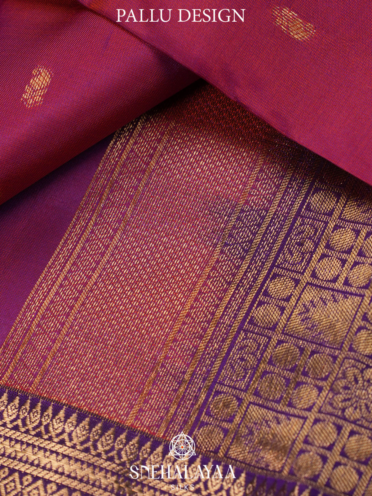 Magenta  Kanjivaram Silk Saree