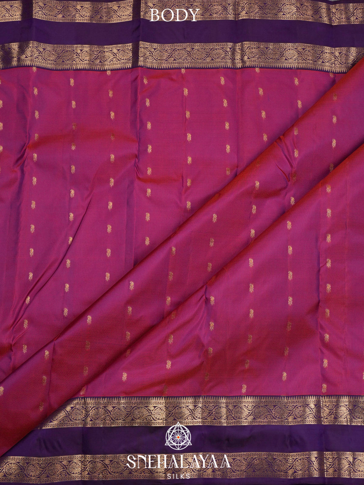 Magenta  Kanjivaram Silk Saree