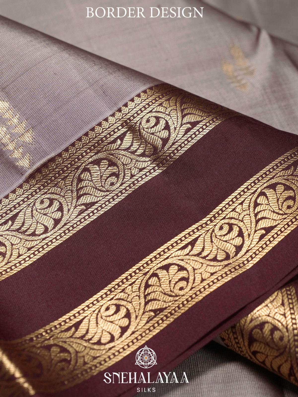 Grey  Kanjivaram Silk Saree