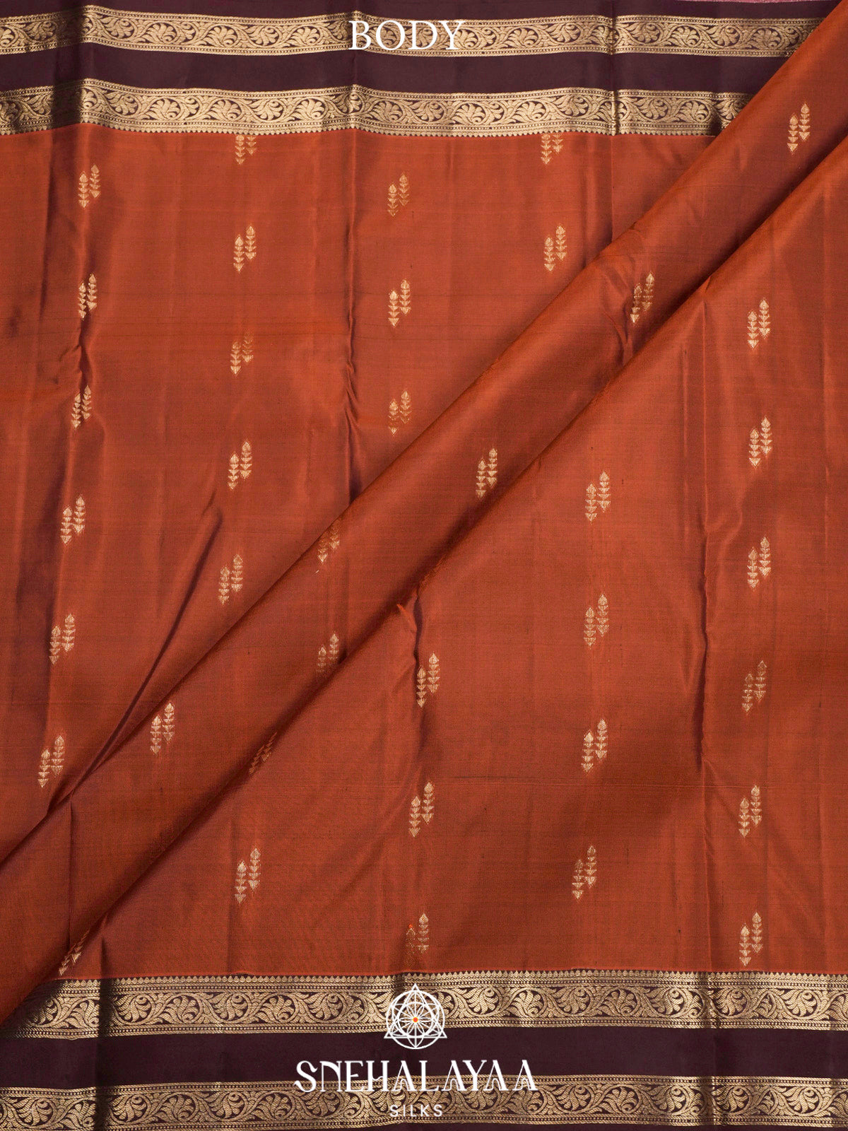 Brown  Kanjivaram Silk Saree